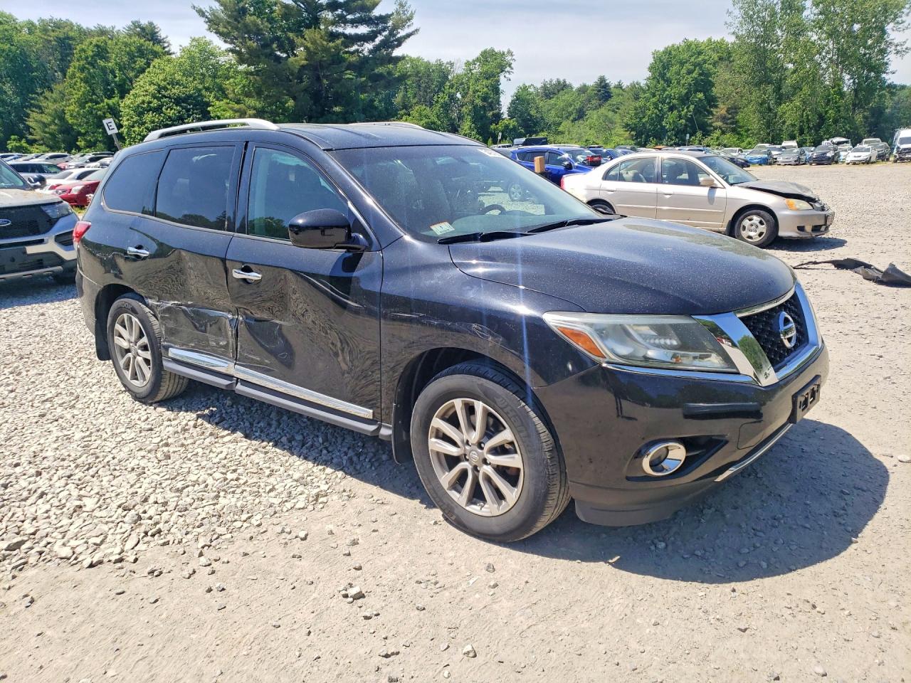 2015 Nissan Pathfinder Sl Black vin: 5N1AR2MM3FC603224