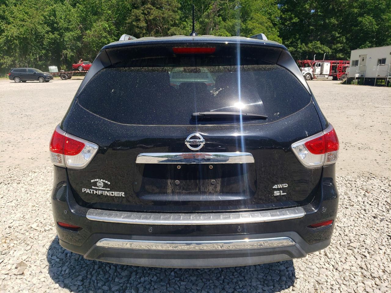 2015 Nissan Pathfinder Sl Black vin: 5N1AR2MM3FC603224