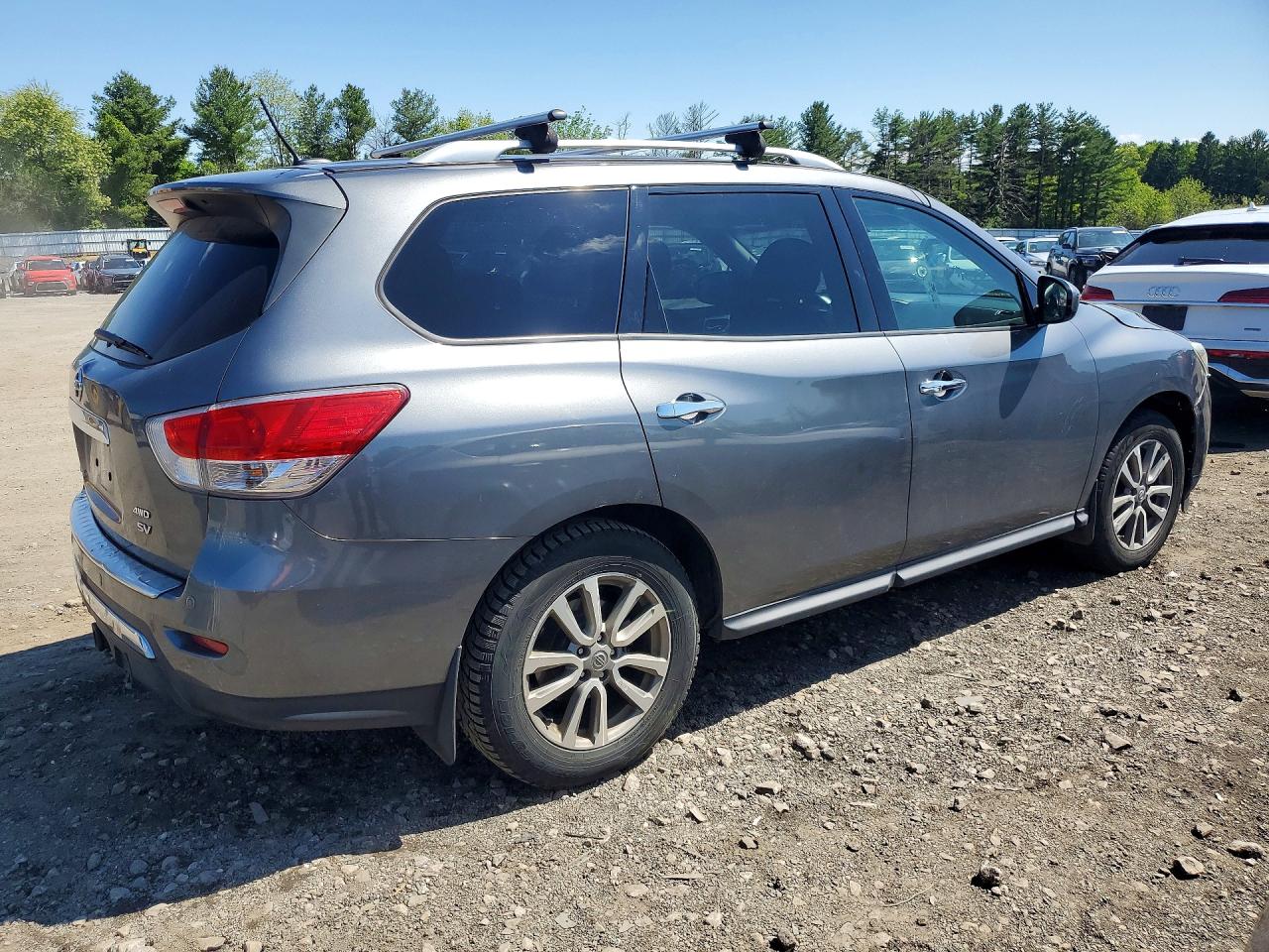 2015 Nissan Pathfinder Sv Gray vin: 5N1AR2MM3FC606852