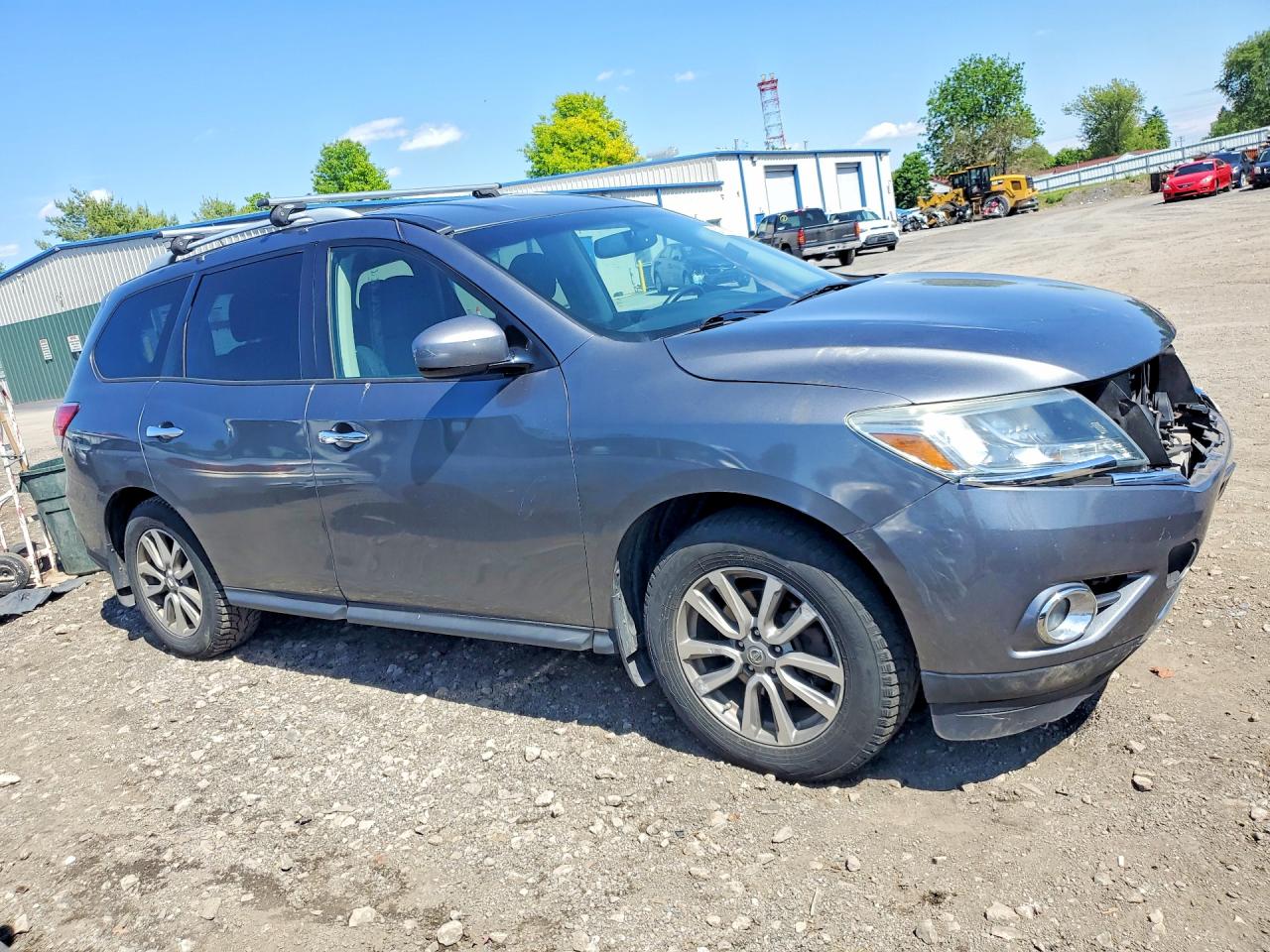 2015 Nissan Pathfinder Sv Gray vin: 5N1AR2MM3FC606852