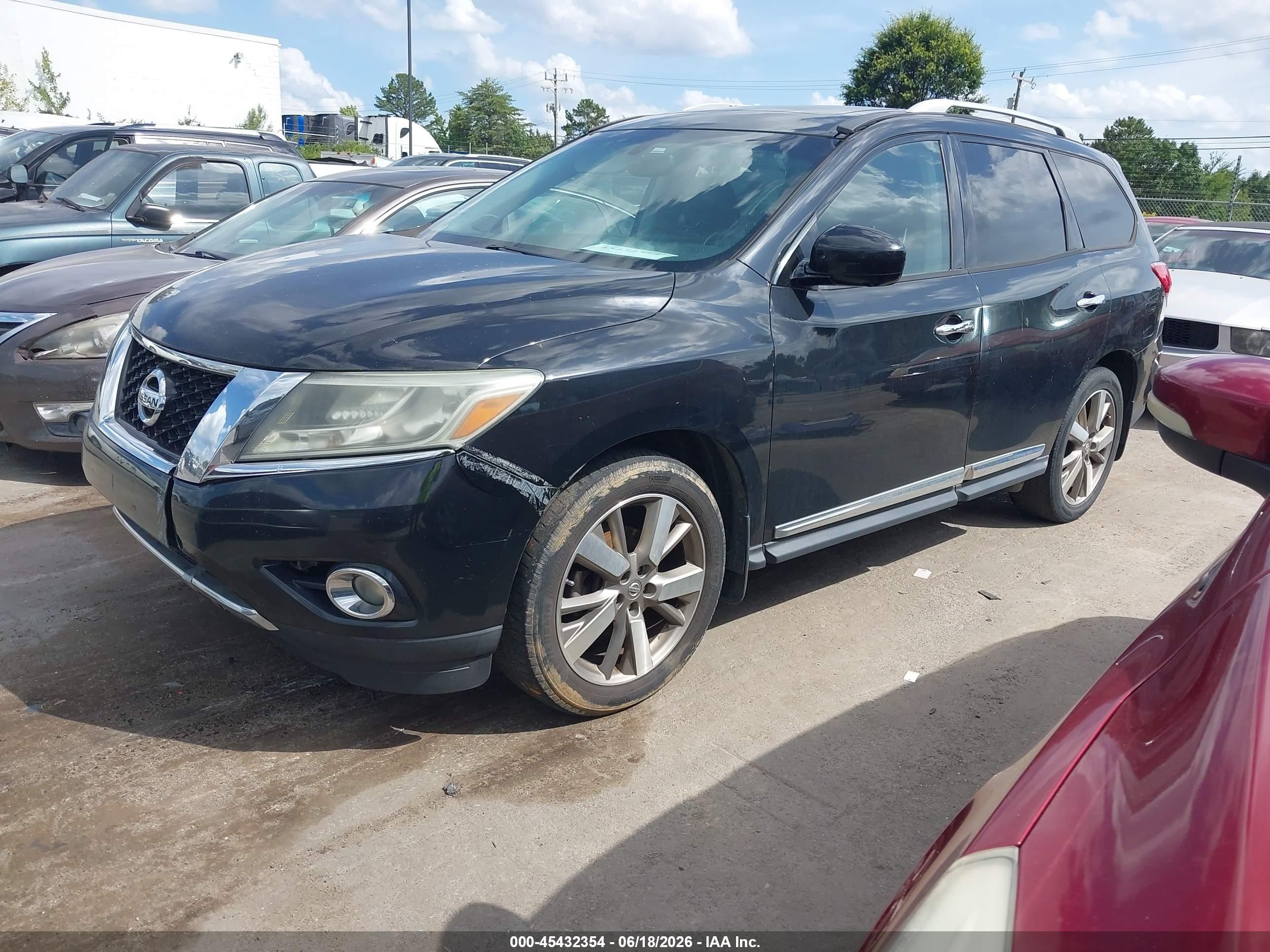 2015 Nissan Pathfinder Platinum Black vin: 5N1AR2MM3FC612148