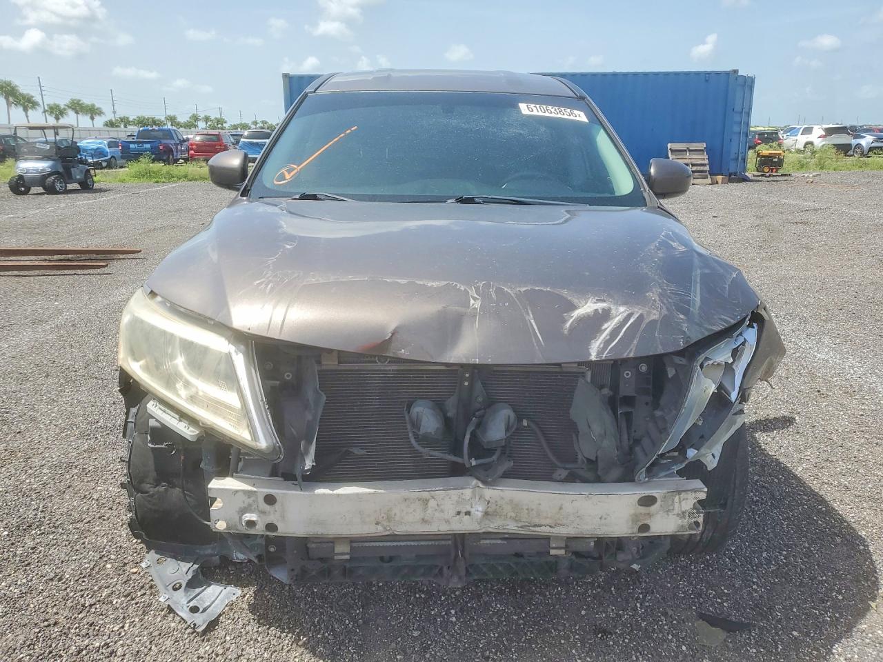 2015 Nissan Pathfinder S Brown vin: 5N1AR2MM3FC620170