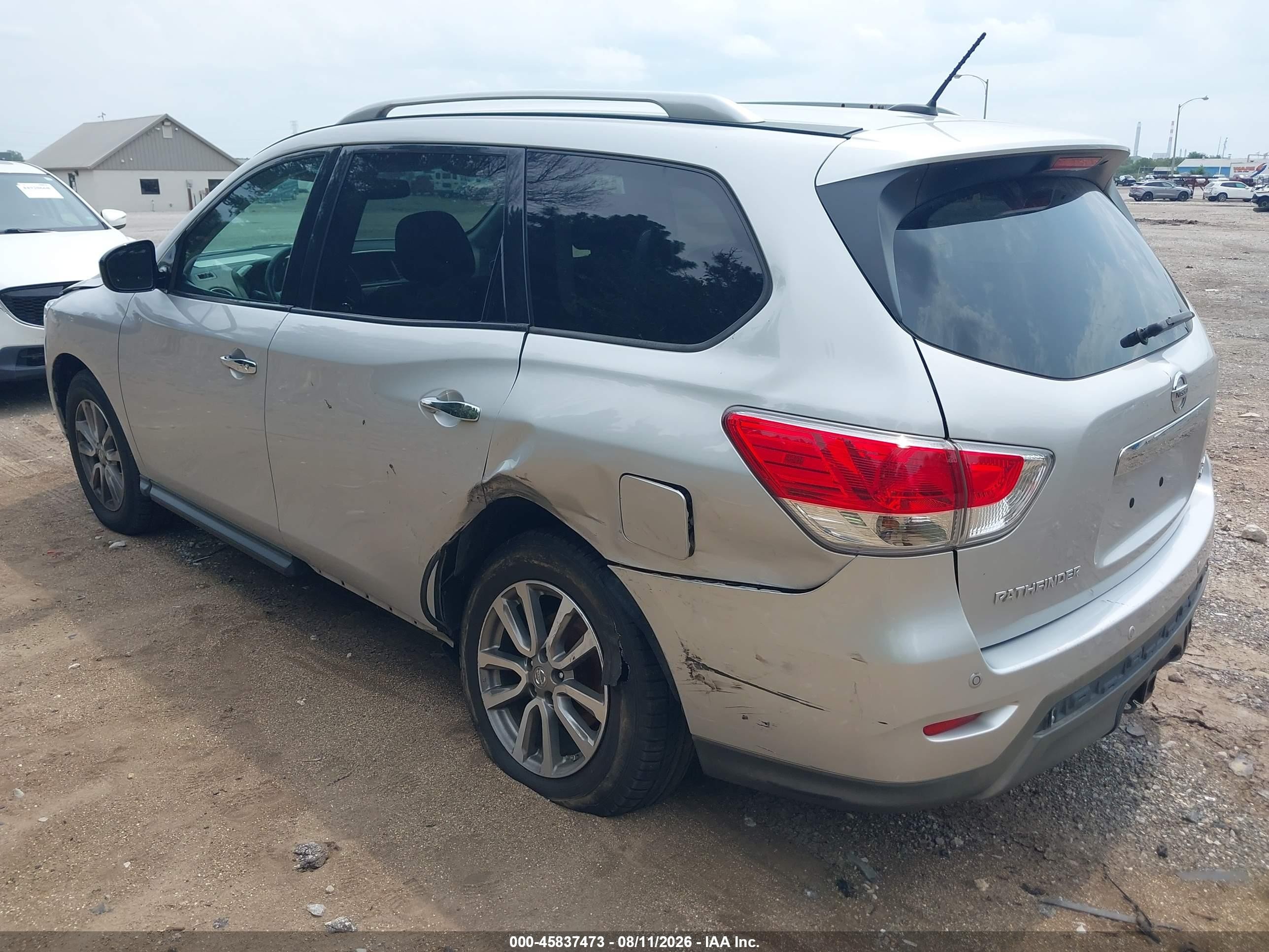 2015 Nissan Pathfinder Platinum/s/sl/sv Silver vin: 5N1AR2MM3FC625398