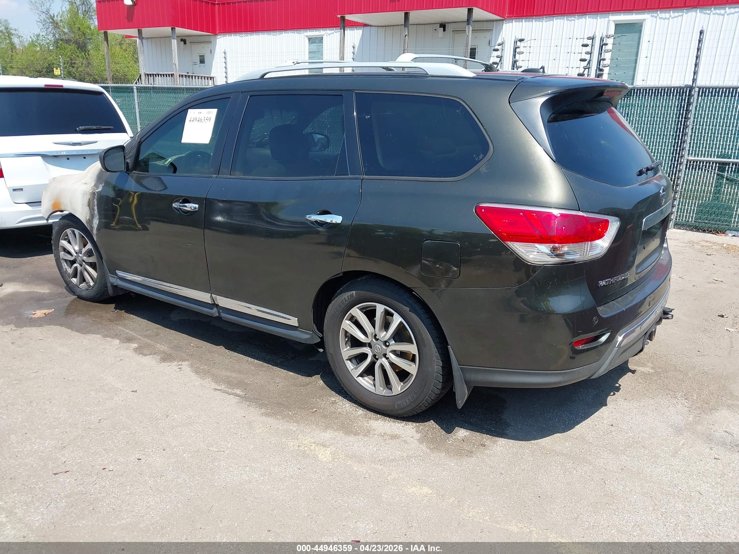 2015 Nissan Pathfinder Sl Black vin: 5N1AR2MM3FC627958