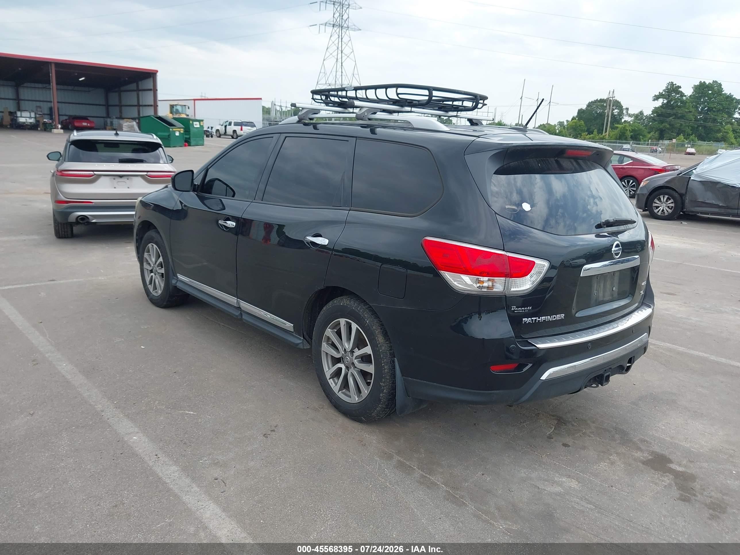 2015 Nissan Pathfinder Sl Black vin: 5N1AR2MM3FC632285