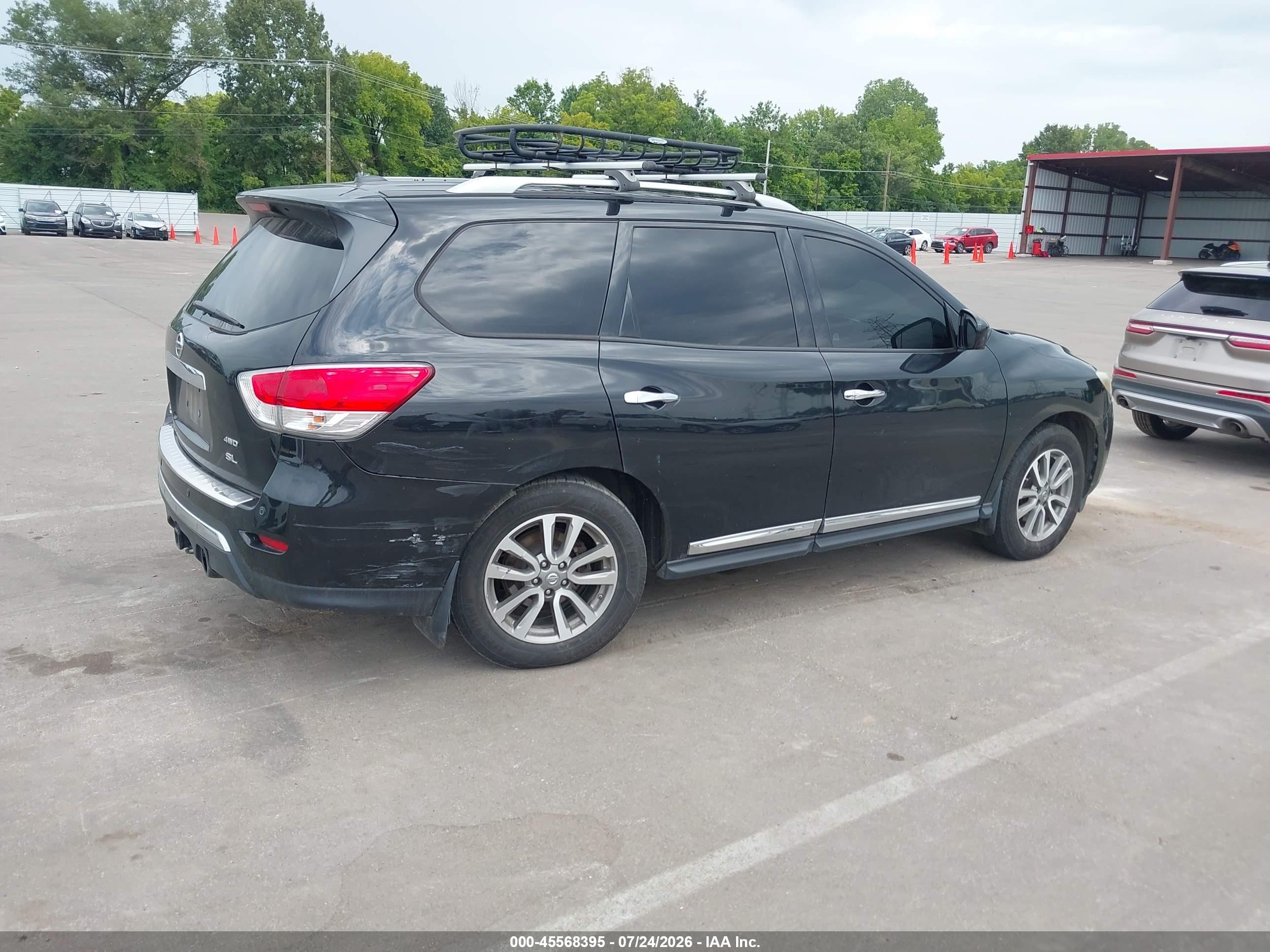 2015 Nissan Pathfinder Sl Black vin: 5N1AR2MM3FC632285