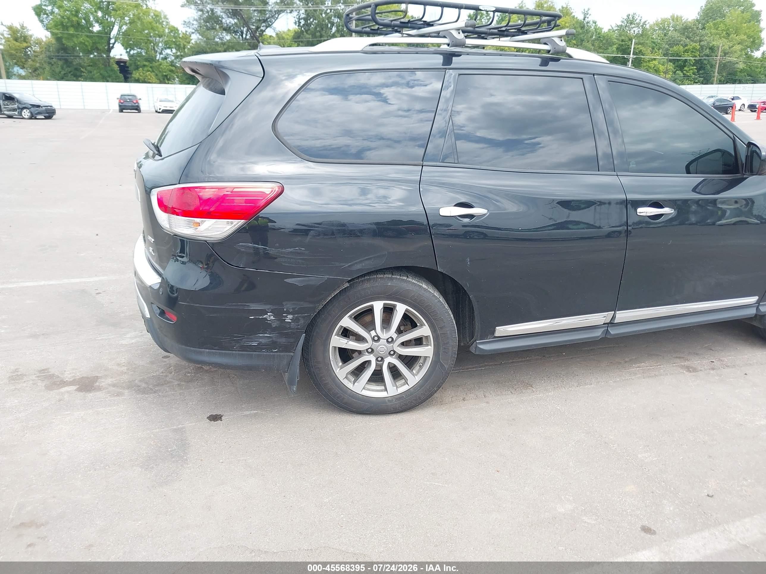 2015 Nissan Pathfinder Sl Black vin: 5N1AR2MM3FC632285