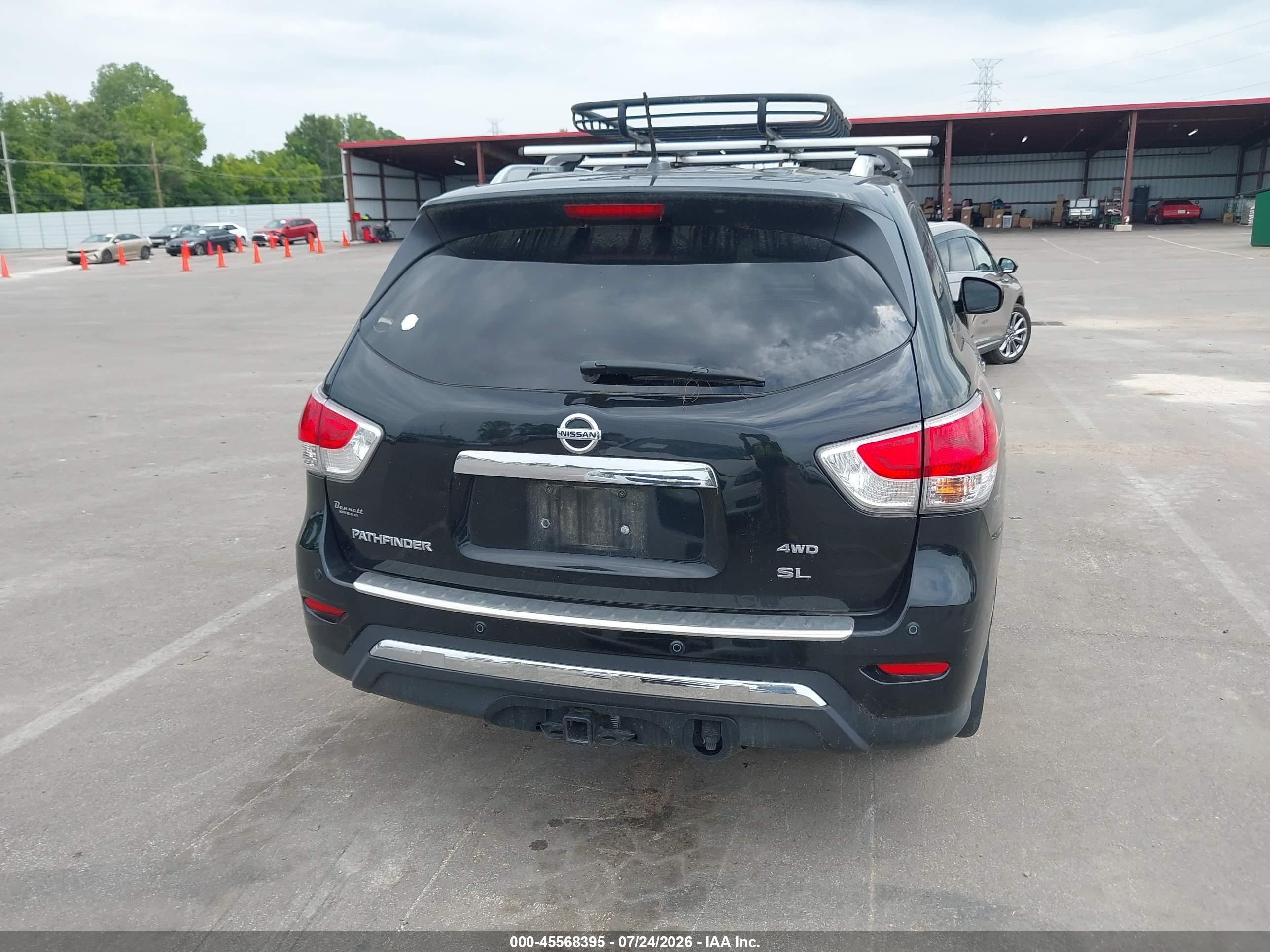 2015 Nissan Pathfinder Sl Black vin: 5N1AR2MM3FC632285