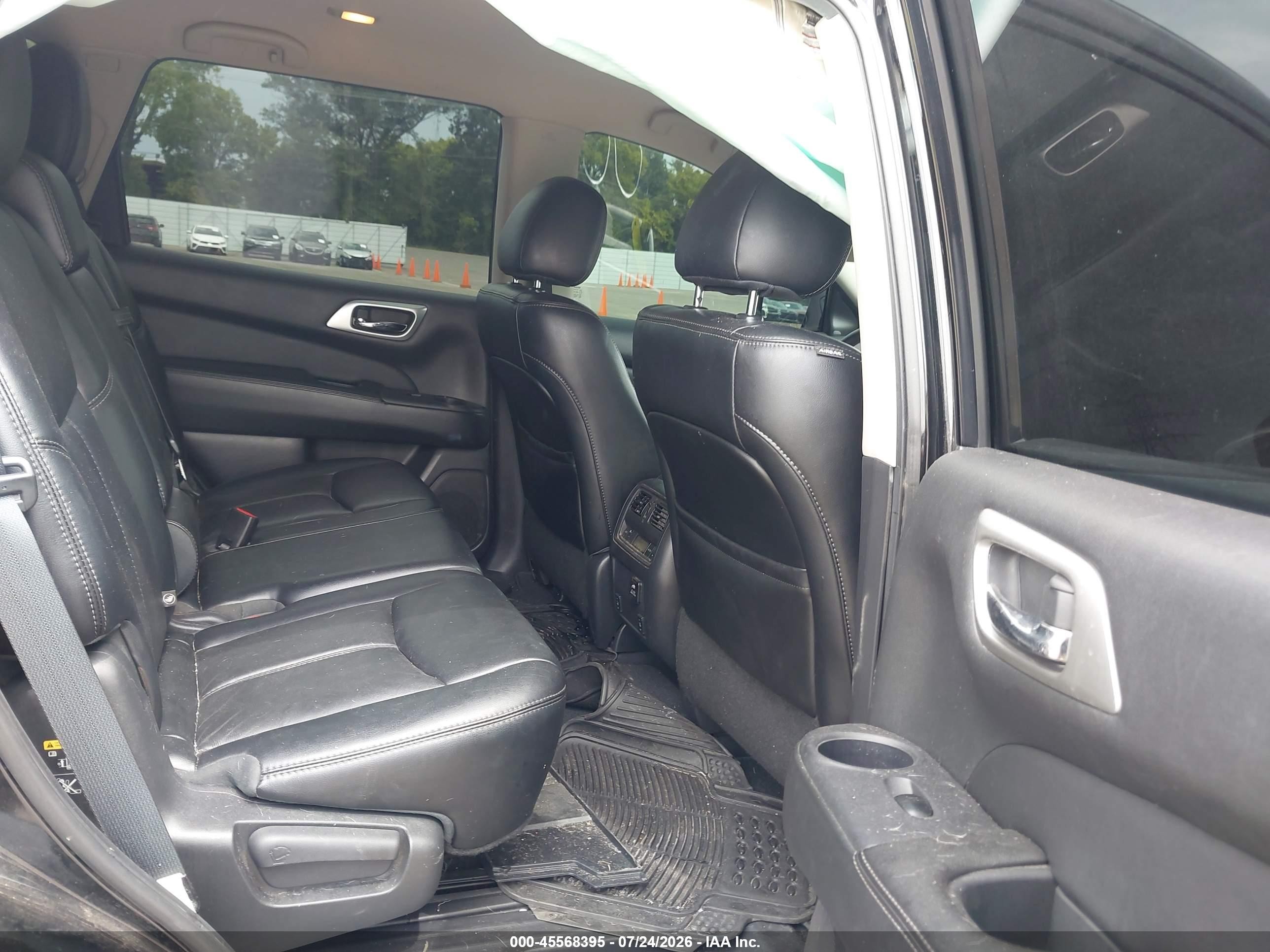 2015 Nissan Pathfinder Sl Black vin: 5N1AR2MM3FC632285