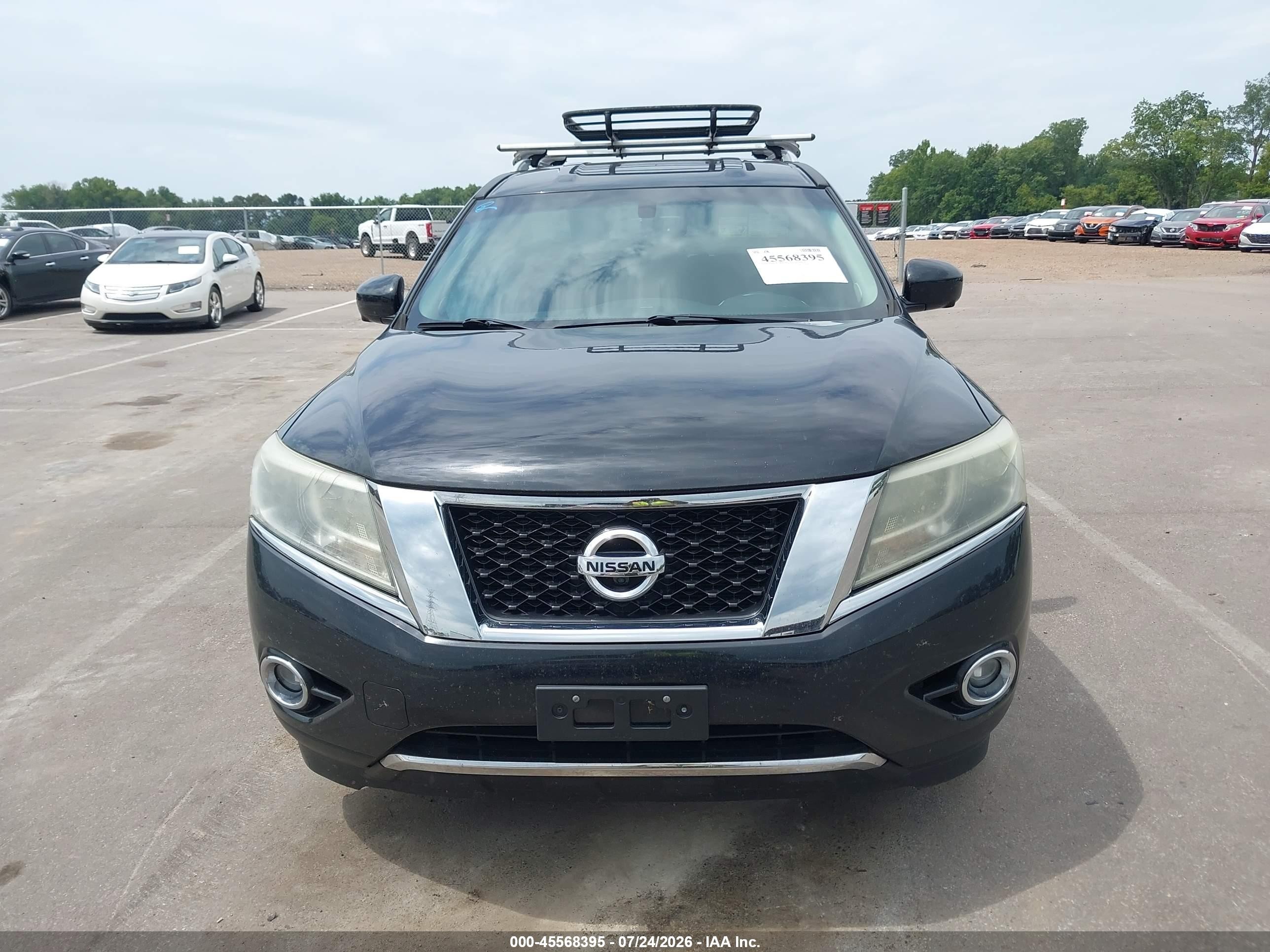 2015 Nissan Pathfinder Sl Black vin: 5N1AR2MM3FC632285