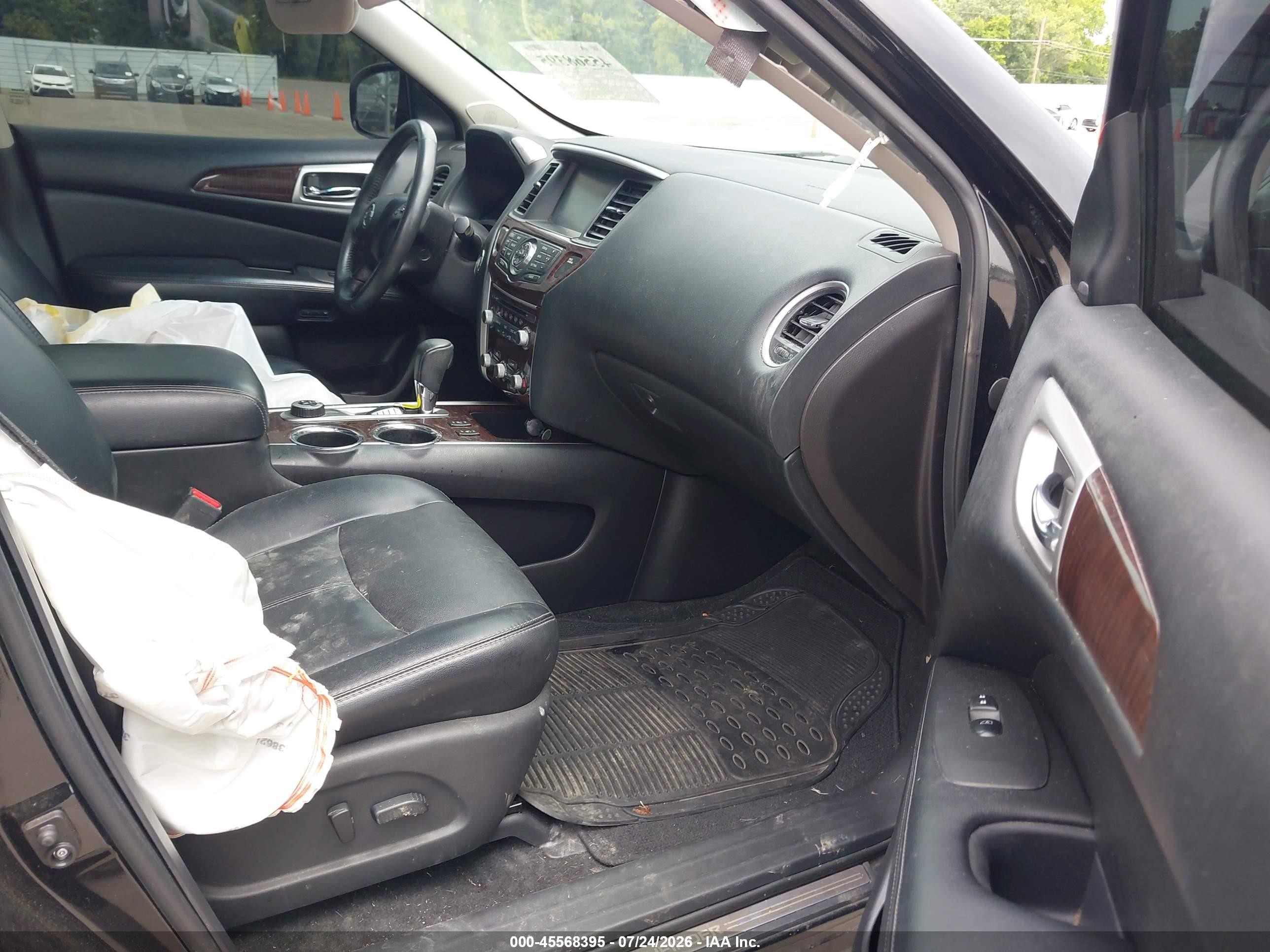 2015 Nissan Pathfinder Sl Black vin: 5N1AR2MM3FC632285