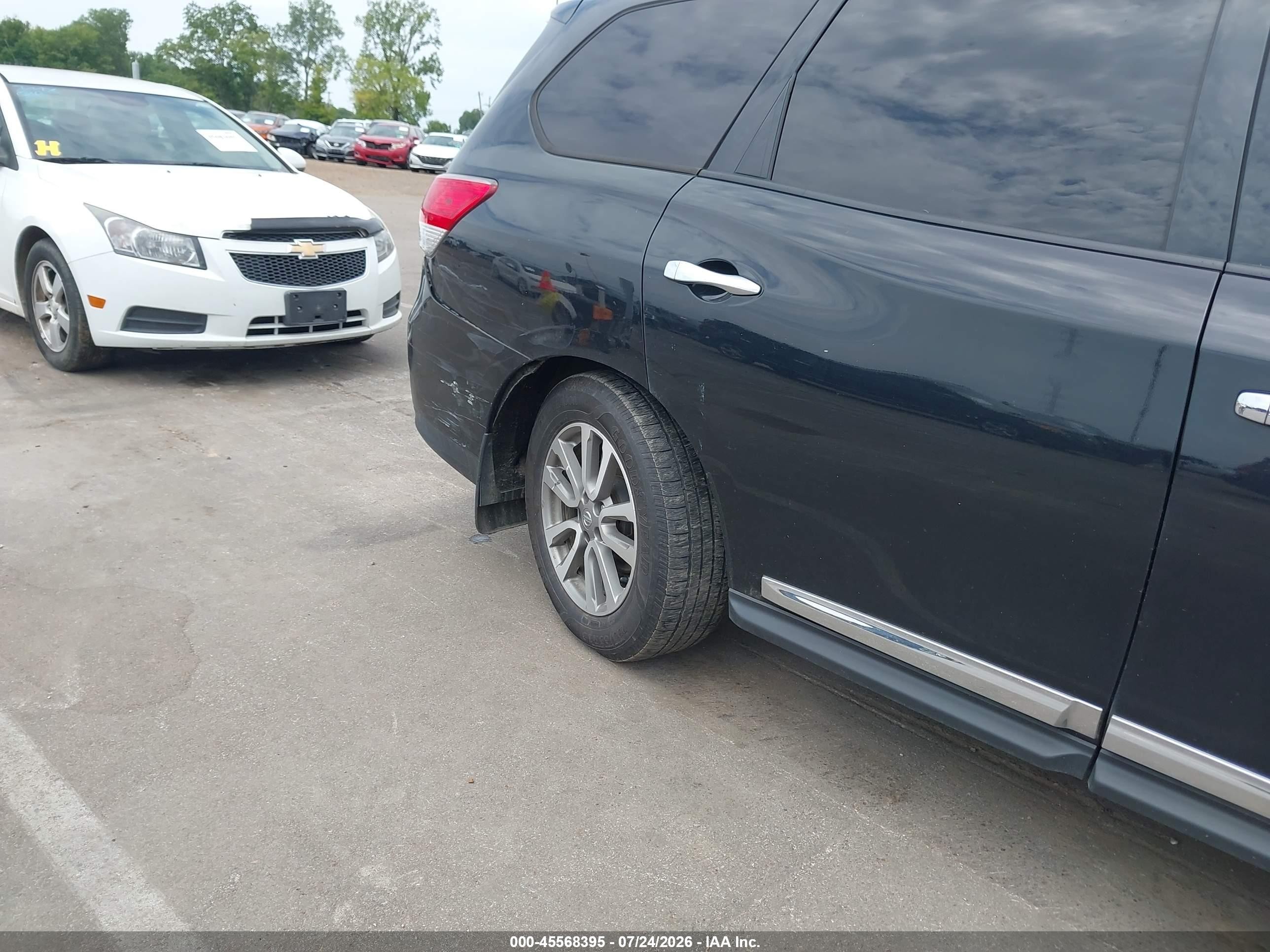 2015 Nissan Pathfinder Sl Black vin: 5N1AR2MM3FC632285