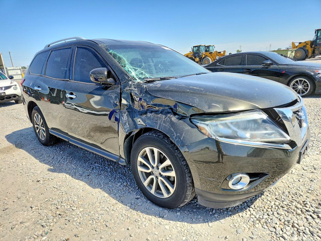 2015 Nissan Pathfinder Sv Green vin: 5N1AR2MM3FC635705