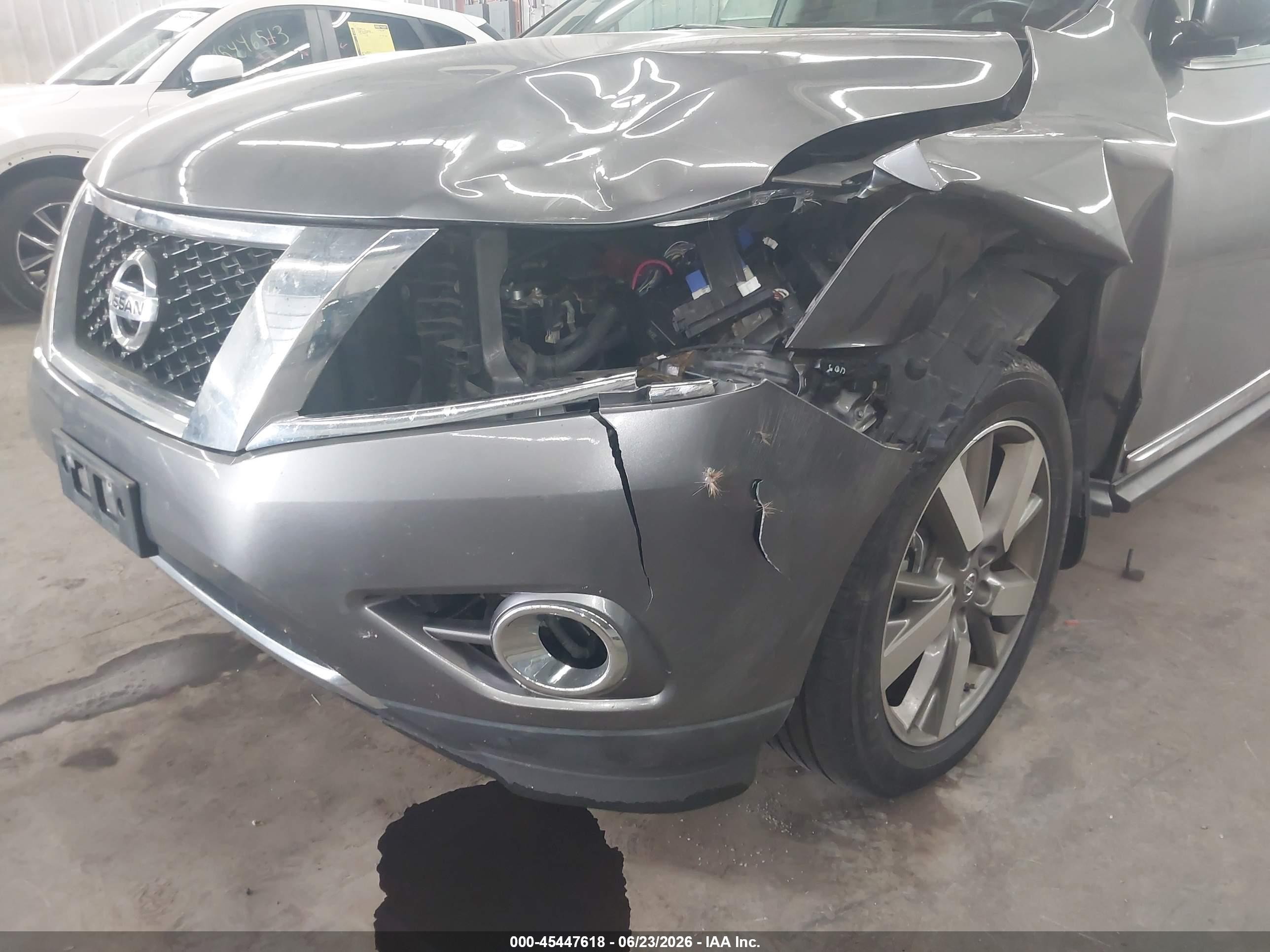2015 Nissan Pathfinder Platinum/s/sl/sv Gray vin: 5N1AR2MM3FC642203