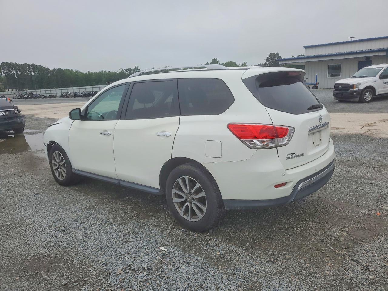 2015 Nissan Pathfinder Sv White vin: 5N1AR2MM3FC676917