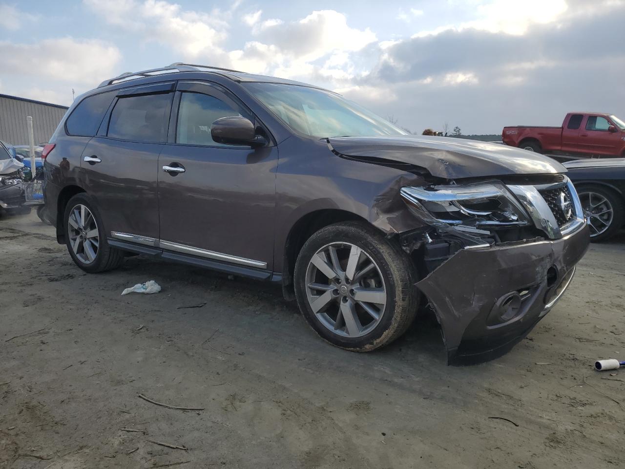 2015 Nissan Pathfinder S Gray vin: 5N1AR2MM3FC684113