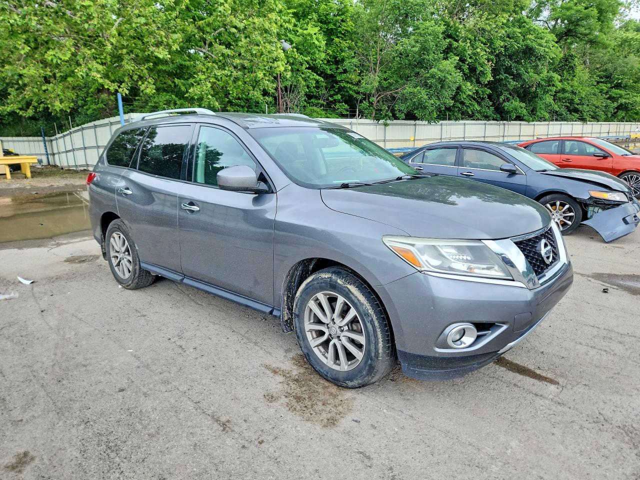 2015 Nissan Pathfinder Sv Gray vin: 5N1AR2MM3FC689747