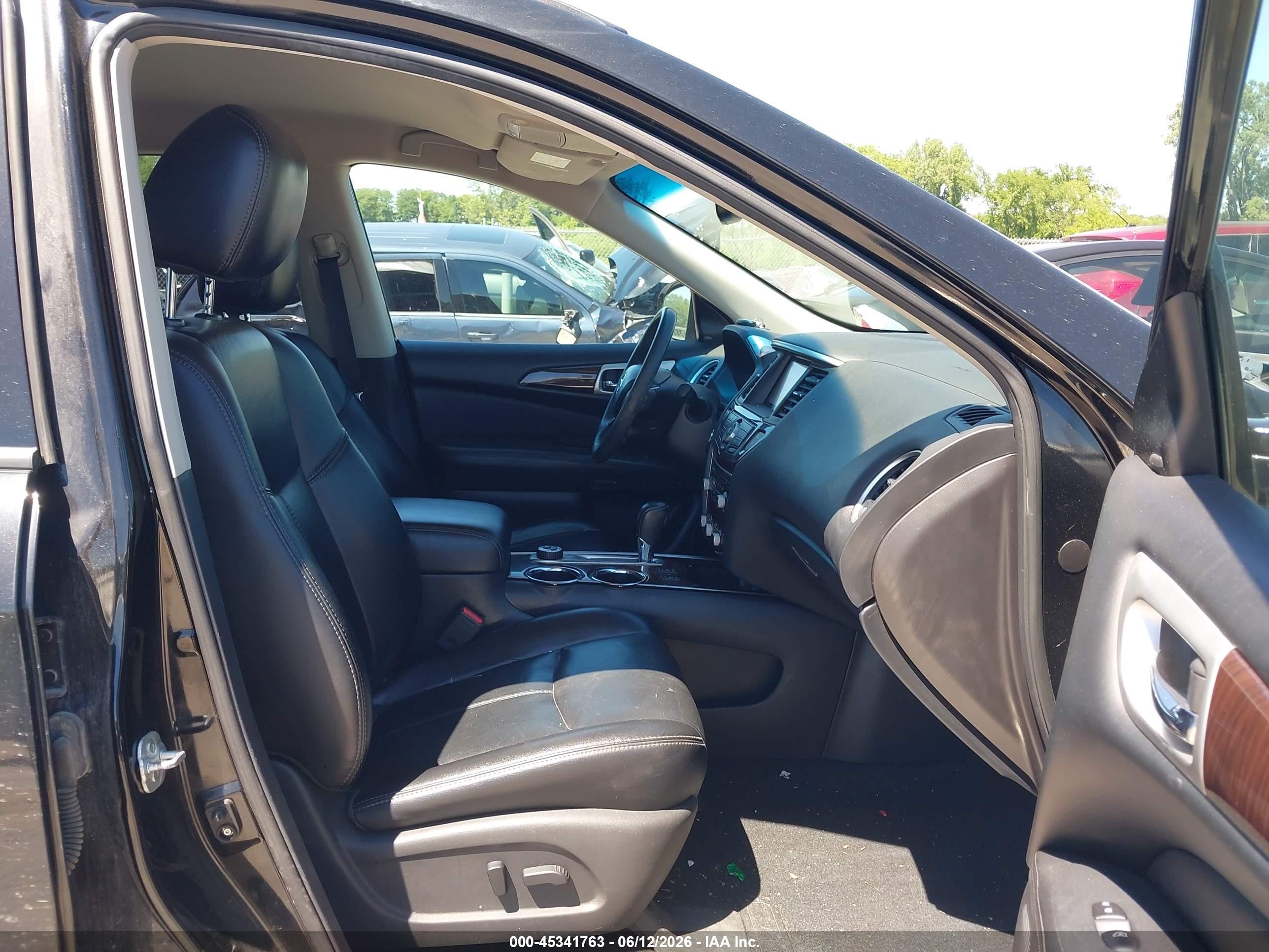 2015 Nissan Pathfinder Sl Black vin: 5N1AR2MM3FC707857