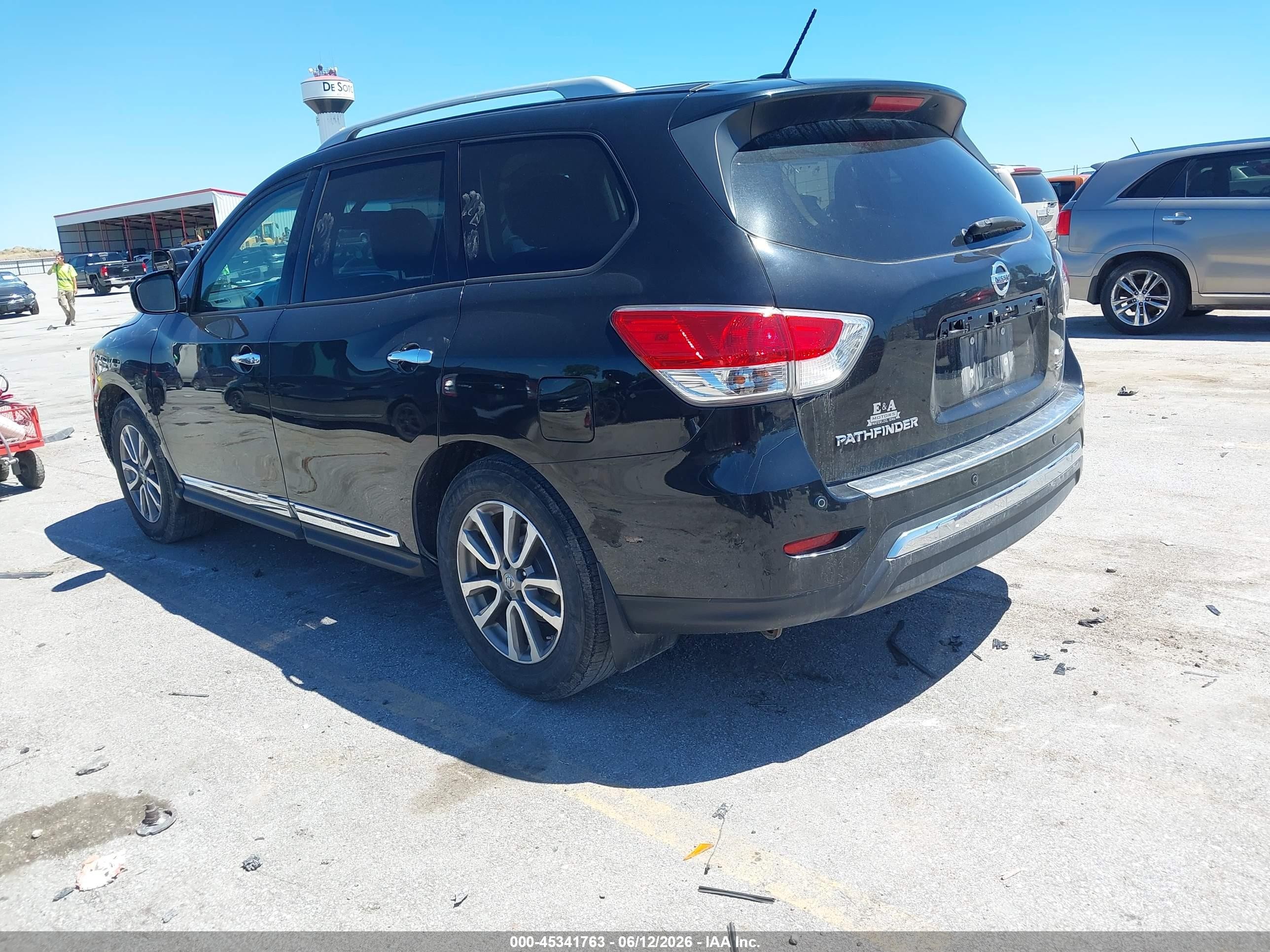 2015 Nissan Pathfinder Sl Black vin: 5N1AR2MM3FC707857