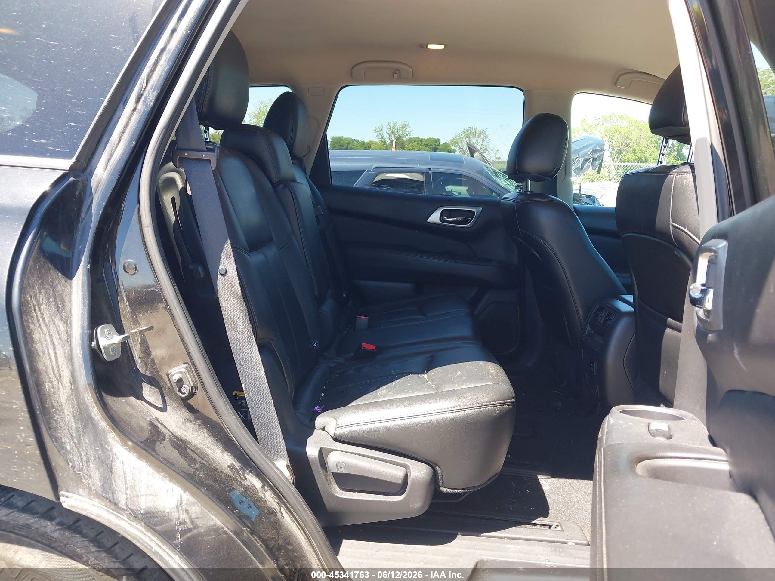2015 Nissan Pathfinder Sl Black vin: 5N1AR2MM3FC707857