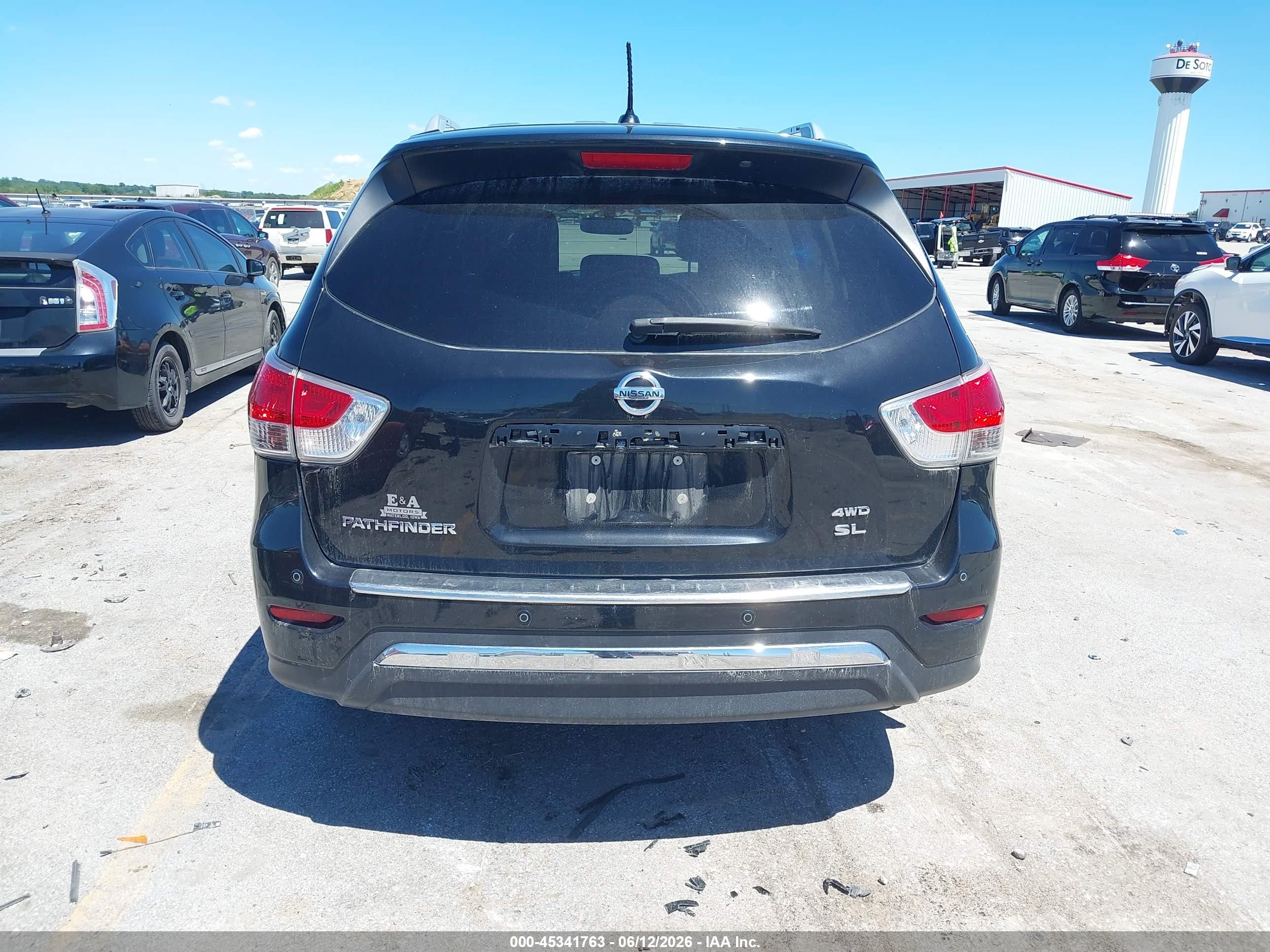 2015 Nissan Pathfinder Sl Black vin: 5N1AR2MM3FC707857