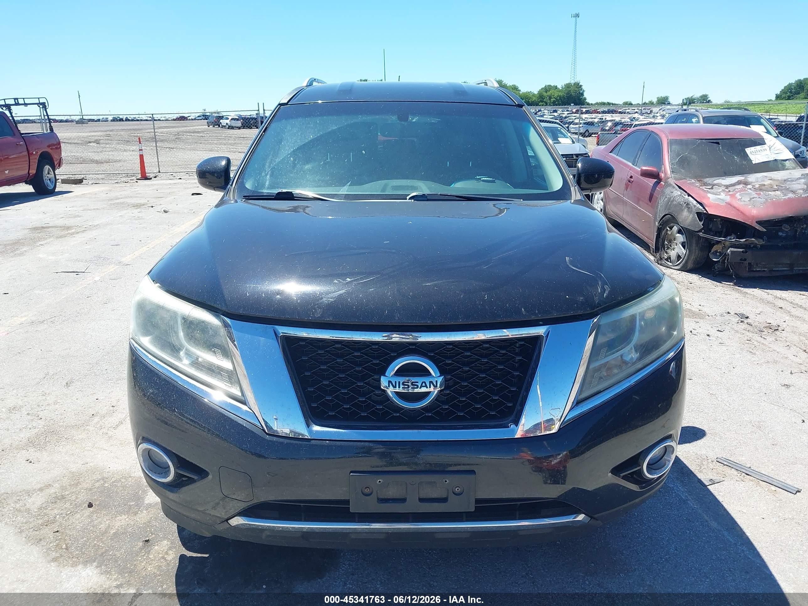 2015 Nissan Pathfinder Sl Black vin: 5N1AR2MM3FC707857