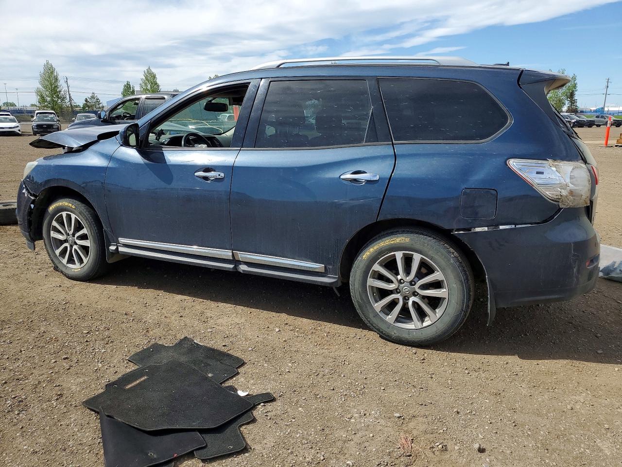 2013 Nissan Pathfinder S Blue vin: 5N1AR2MM4DC601785