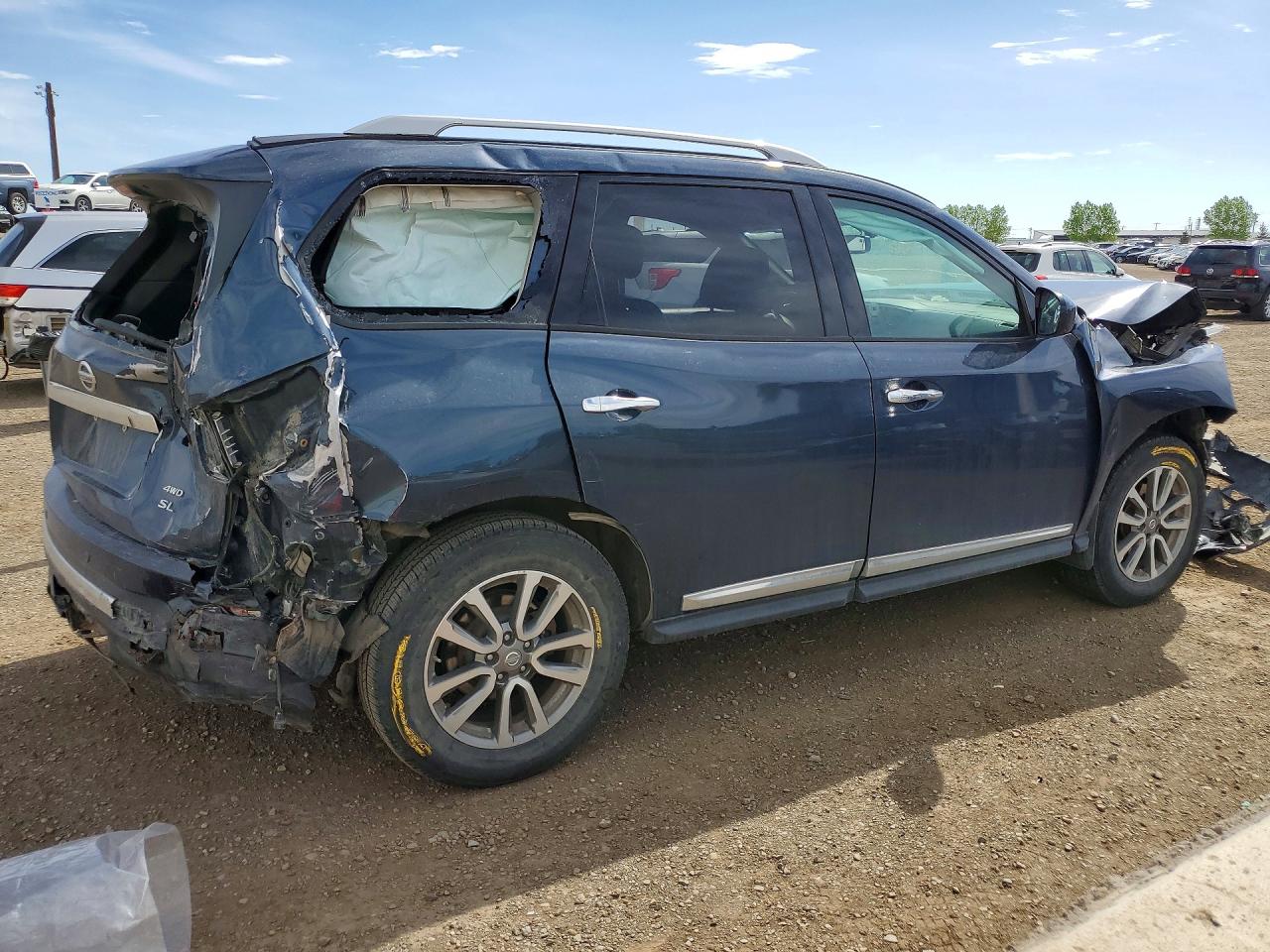 2013 Nissan Pathfinder S Blue vin: 5N1AR2MM4DC601785