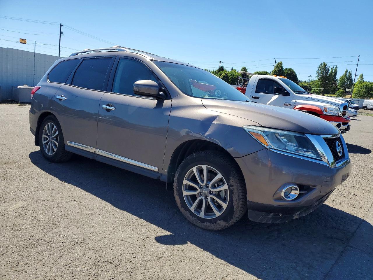 2013 Nissan Pathfinder S Gray vin: 5N1AR2MM4DC632146