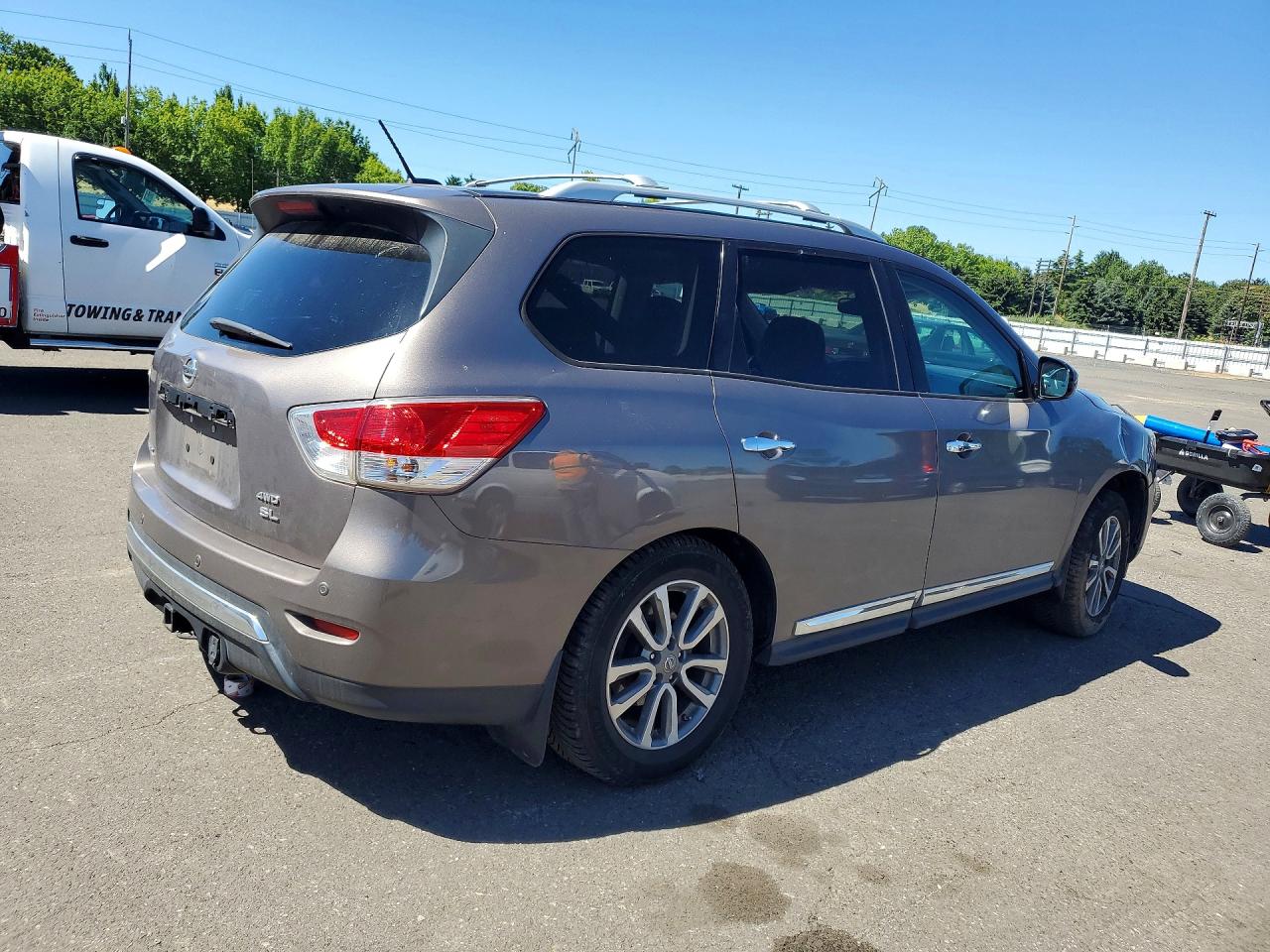 2013 Nissan Pathfinder S Gray vin: 5N1AR2MM4DC632146