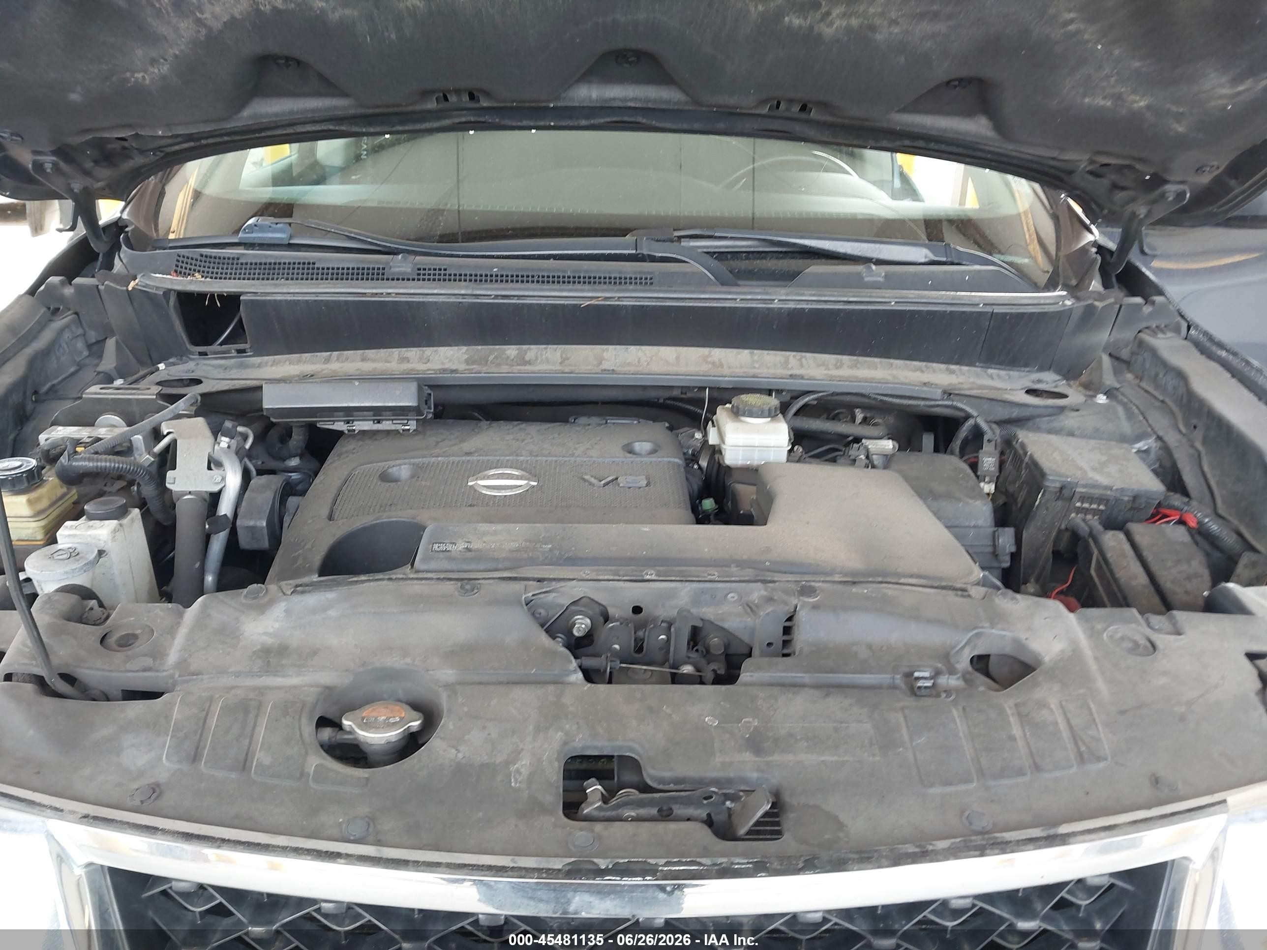 2013 Nissan Pathfinder Sv Gray vin: 5N1AR2MM4DC632812