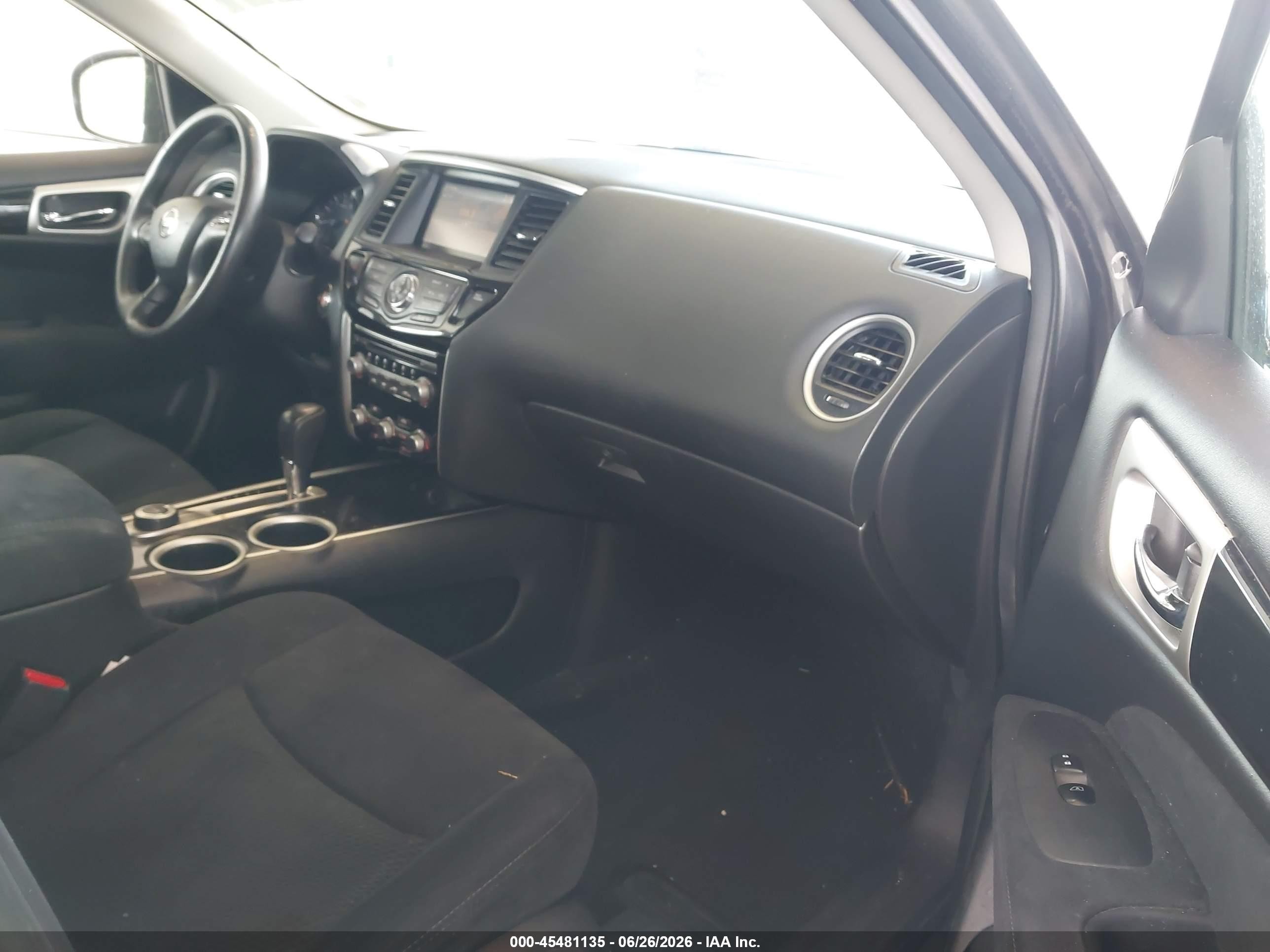 2013 Nissan Pathfinder Sv Gray vin: 5N1AR2MM4DC632812