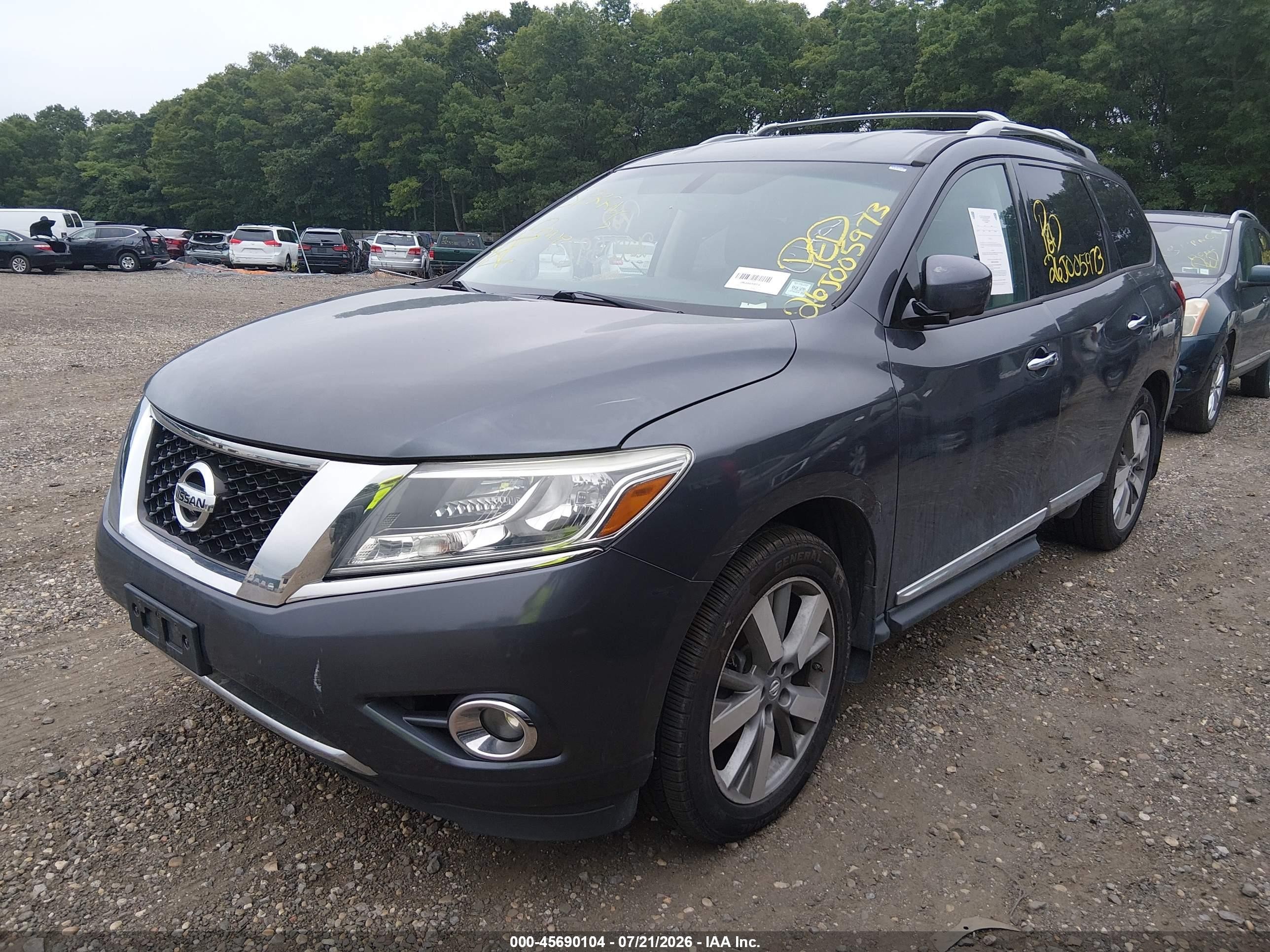 2013 Nissan Pathfinder Platinum Black vin: 5N1AR2MM4DC641865