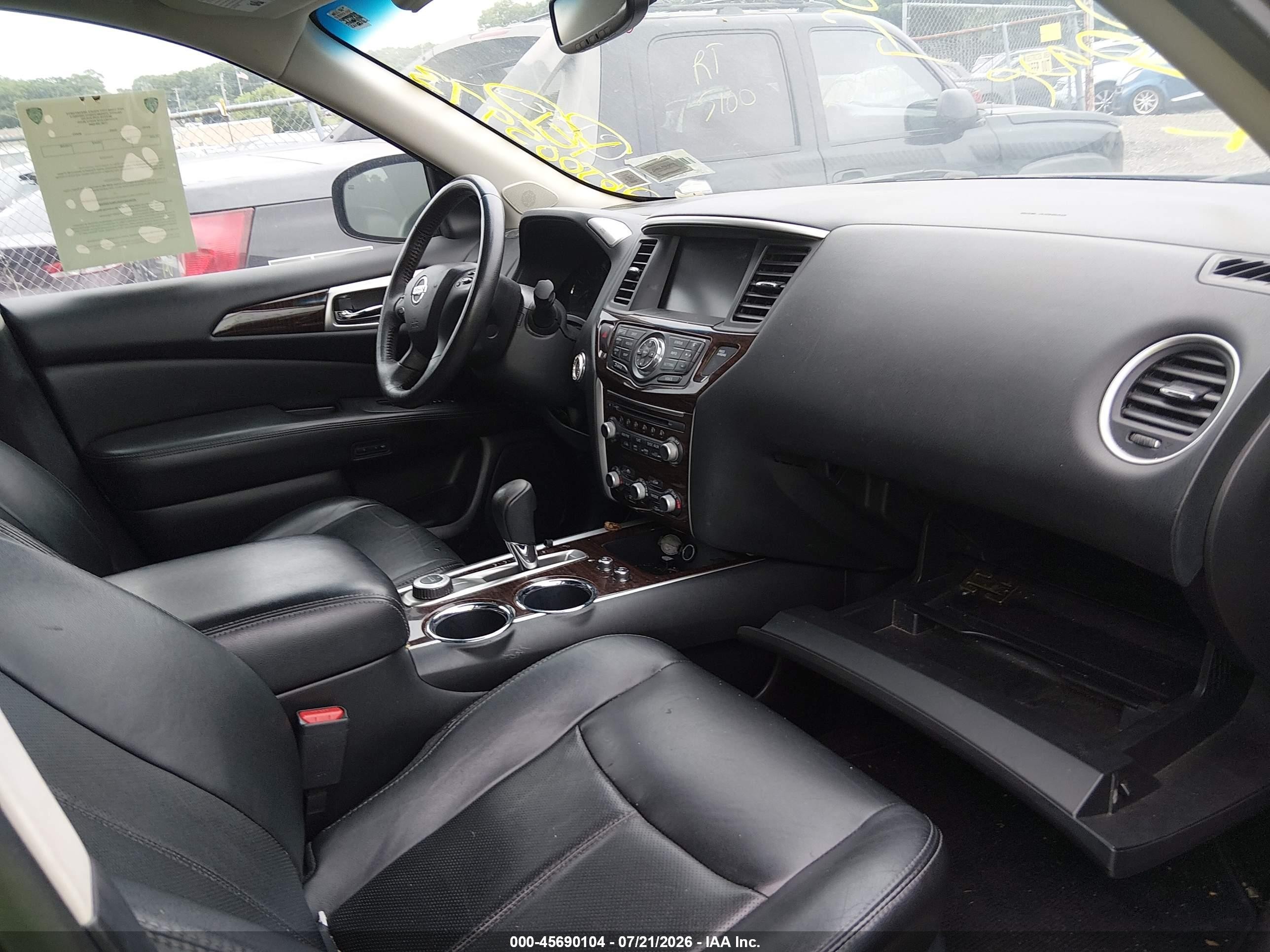 2013 Nissan Pathfinder Platinum Black vin: 5N1AR2MM4DC641865