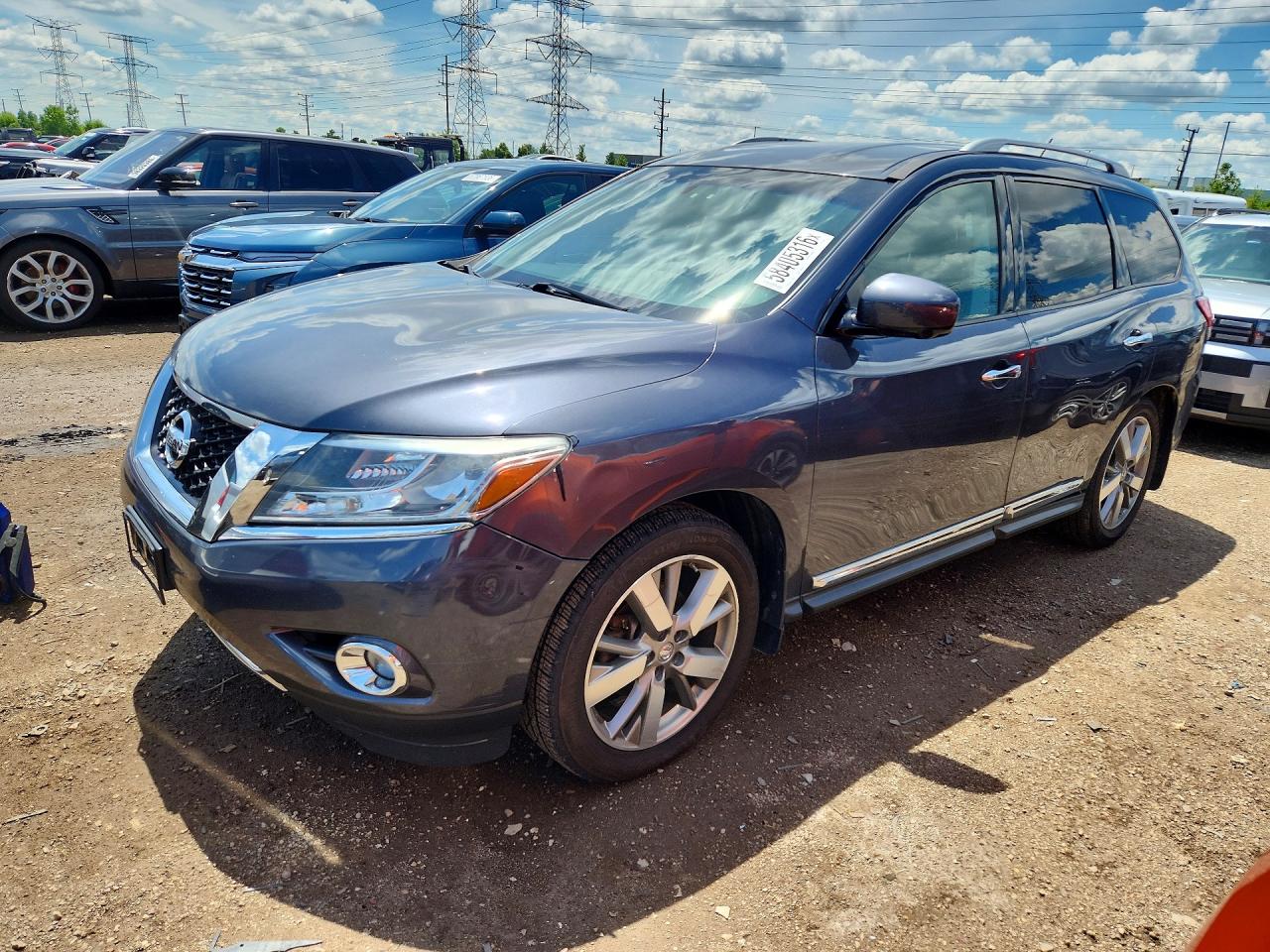 2013 Nissan Pathfinder S Gray vin: 5N1AR2MM4DC643034
