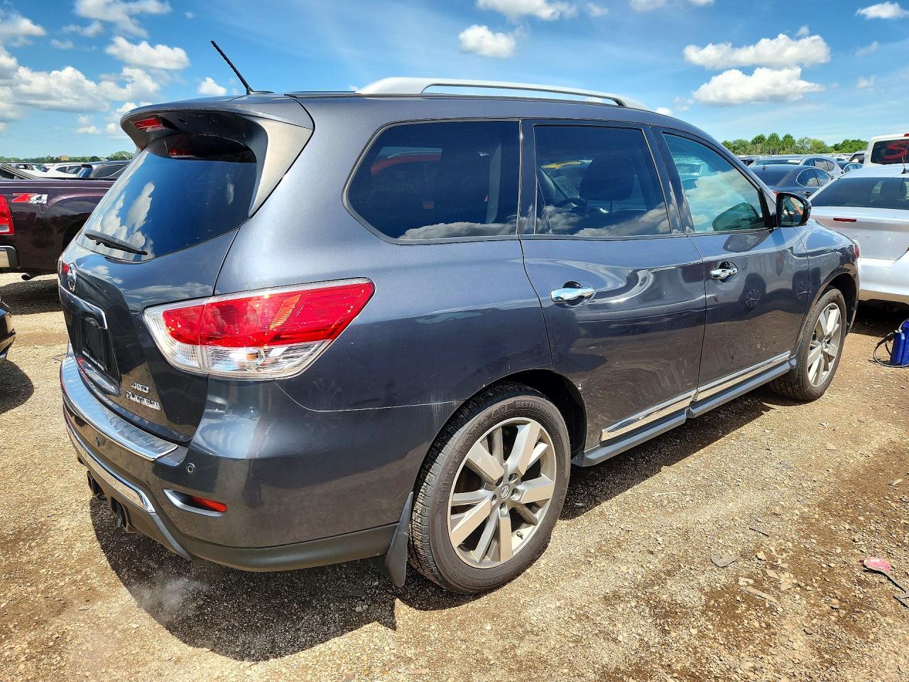 2013 Nissan Pathfinder S Gray vin: 5N1AR2MM4DC643034