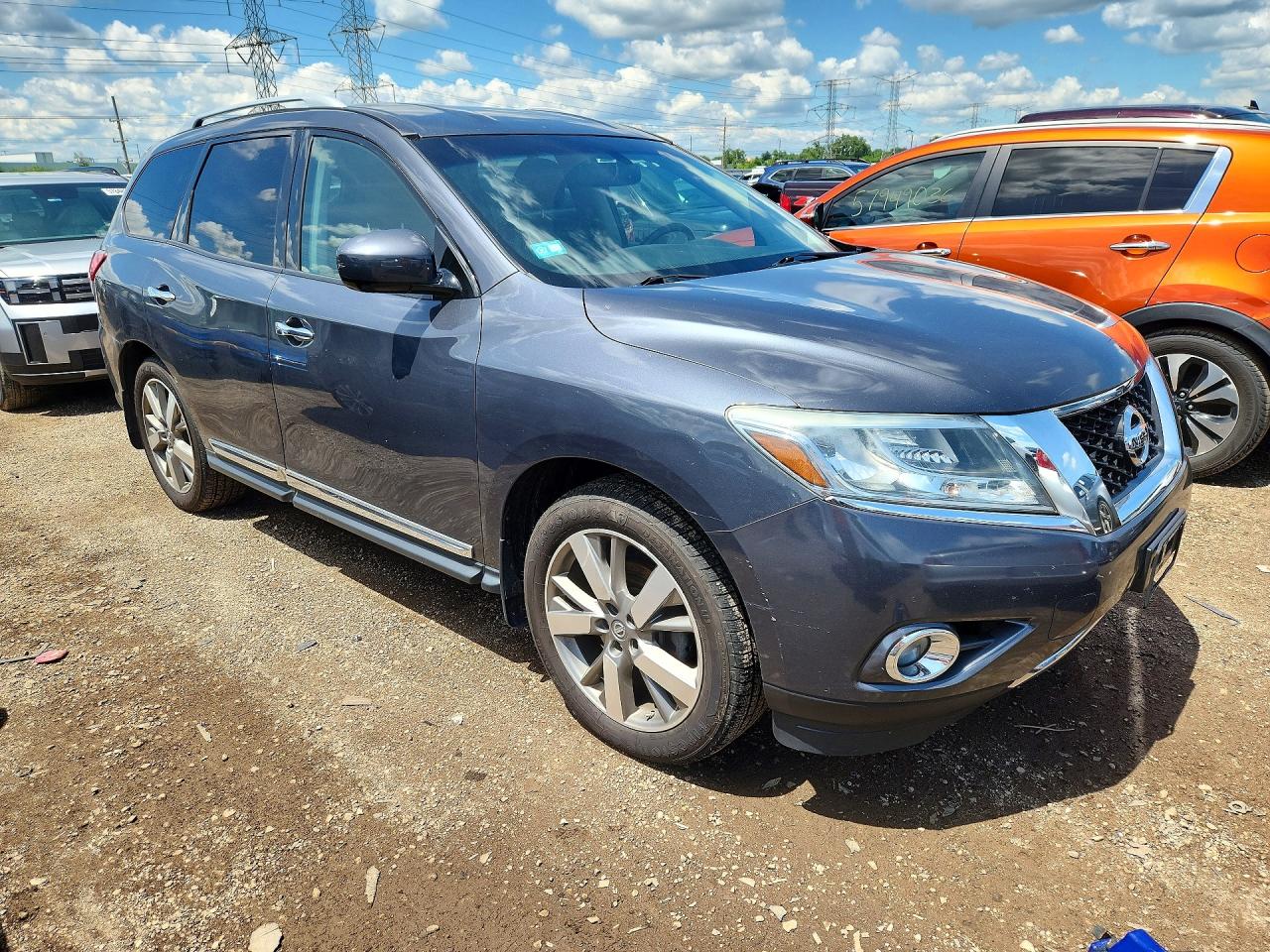 2013 Nissan Pathfinder S Gray vin: 5N1AR2MM4DC643034
