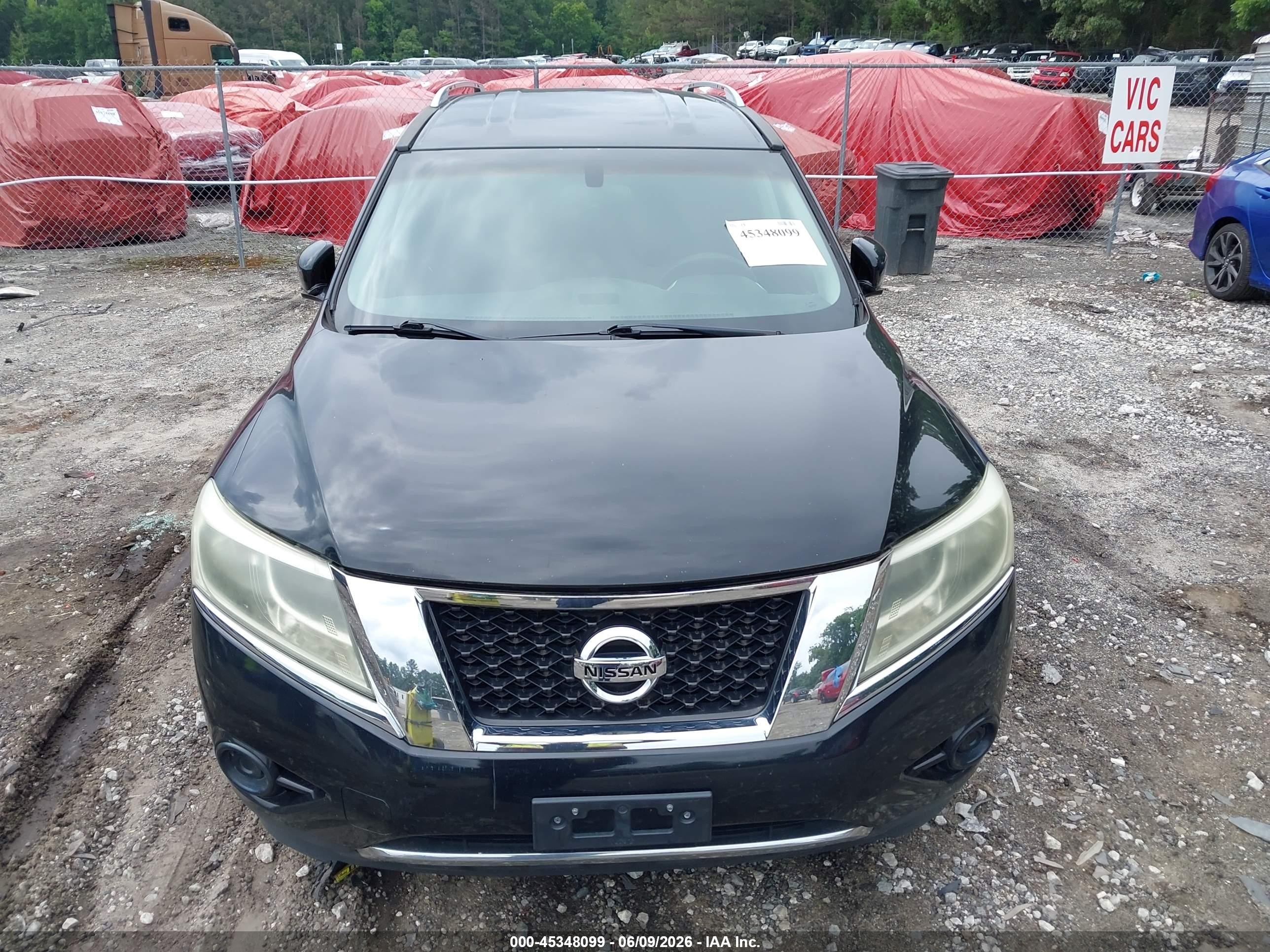 2013 Nissan Pathfinder Sv Black vin: 5N1AR2MM4DC644538