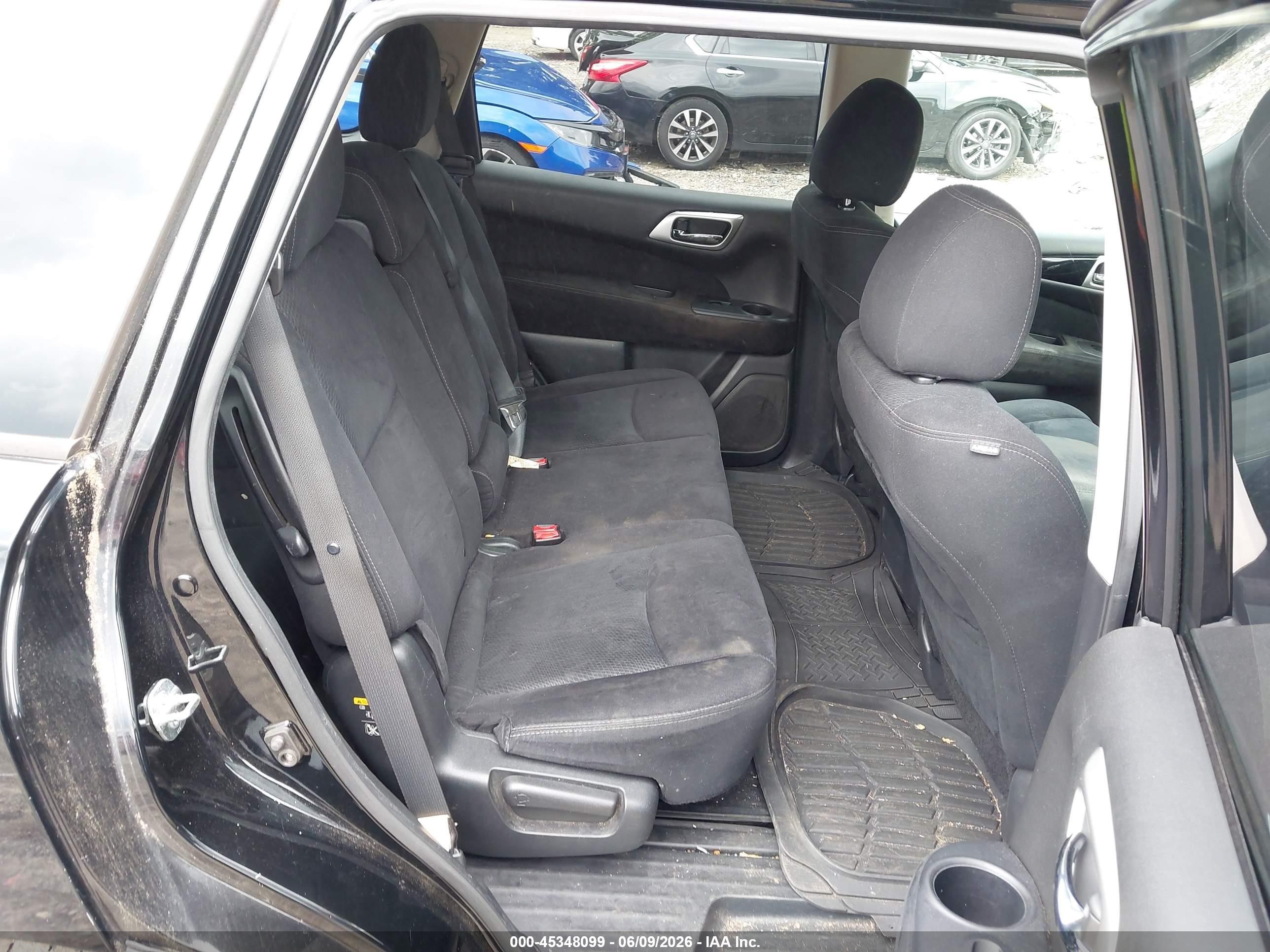 2013 Nissan Pathfinder Sv Black vin: 5N1AR2MM4DC644538