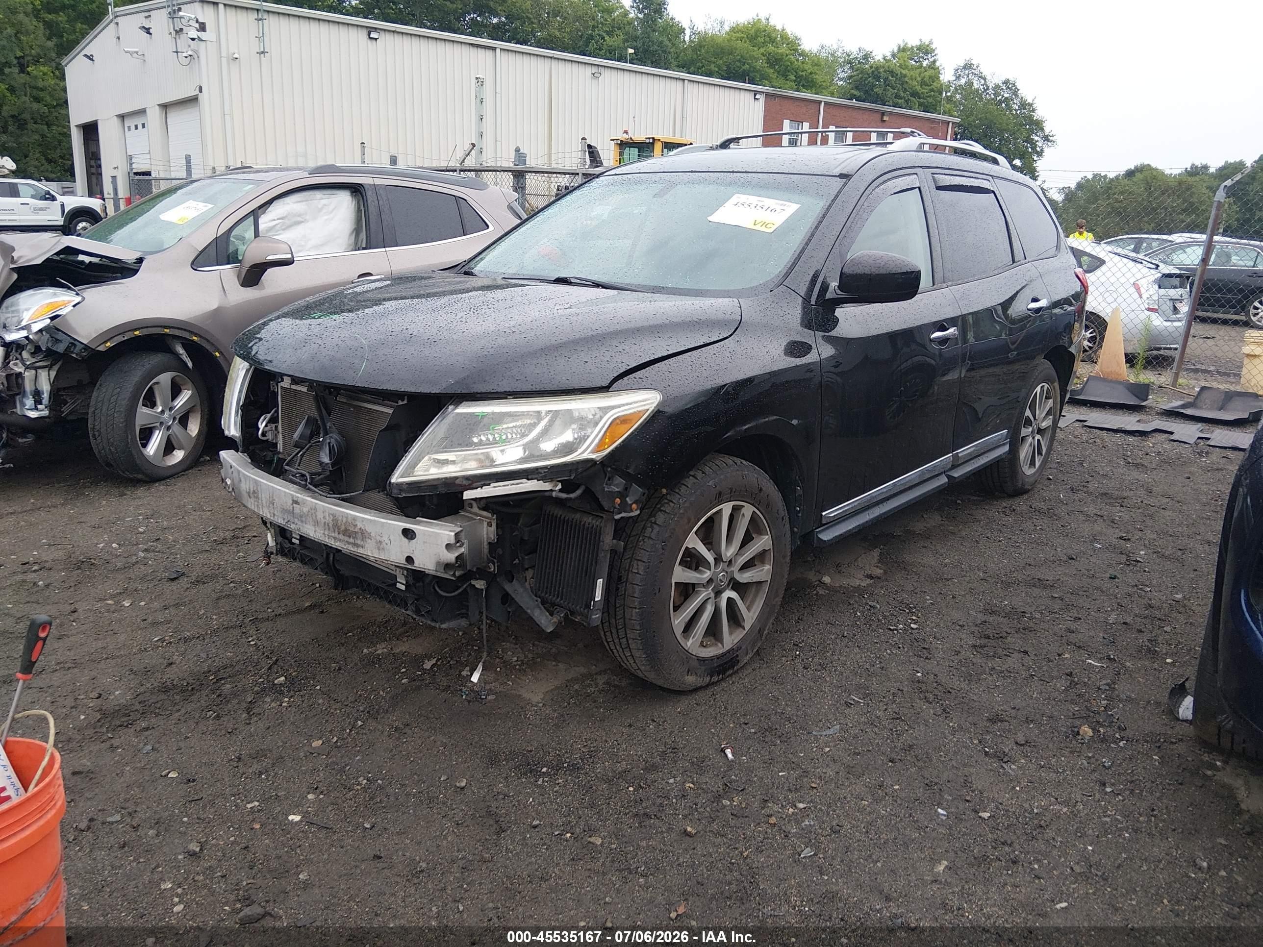 2013 Nissan Pathfinder Sl Black vin: 5N1AR2MM4DC645091