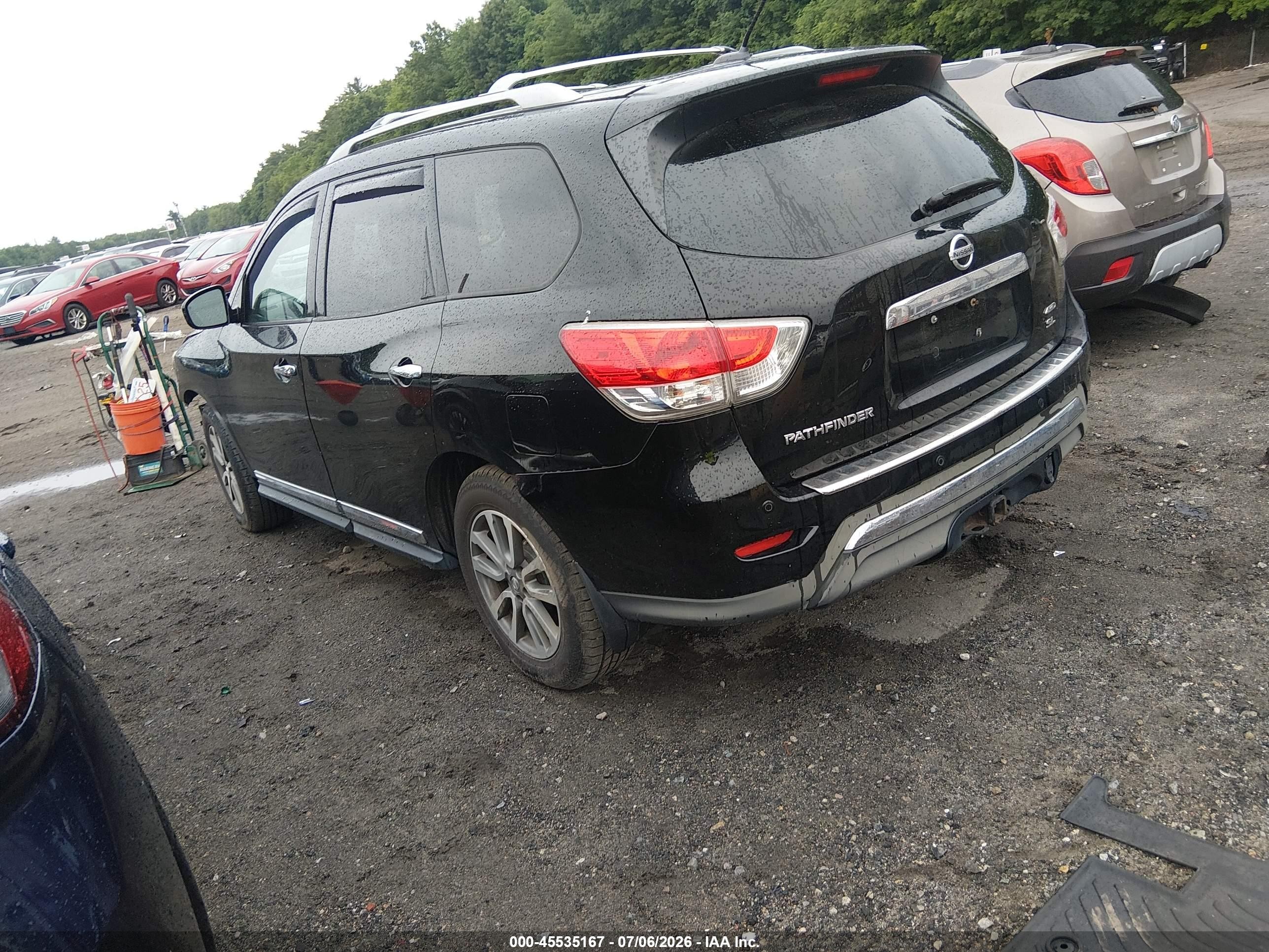2013 Nissan Pathfinder Sl Black vin: 5N1AR2MM4DC645091