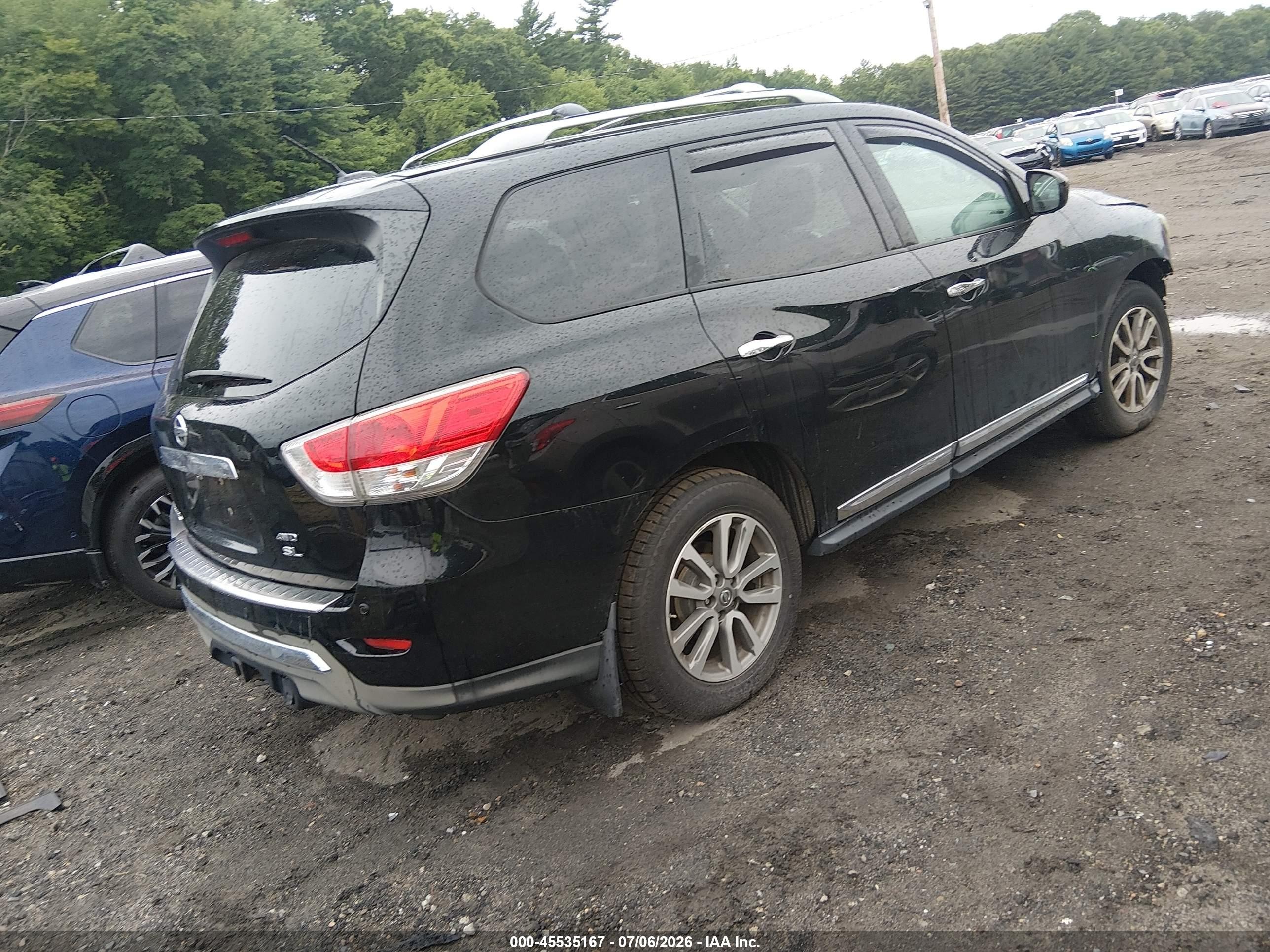 2013 Nissan Pathfinder Sl Black vin: 5N1AR2MM4DC645091
