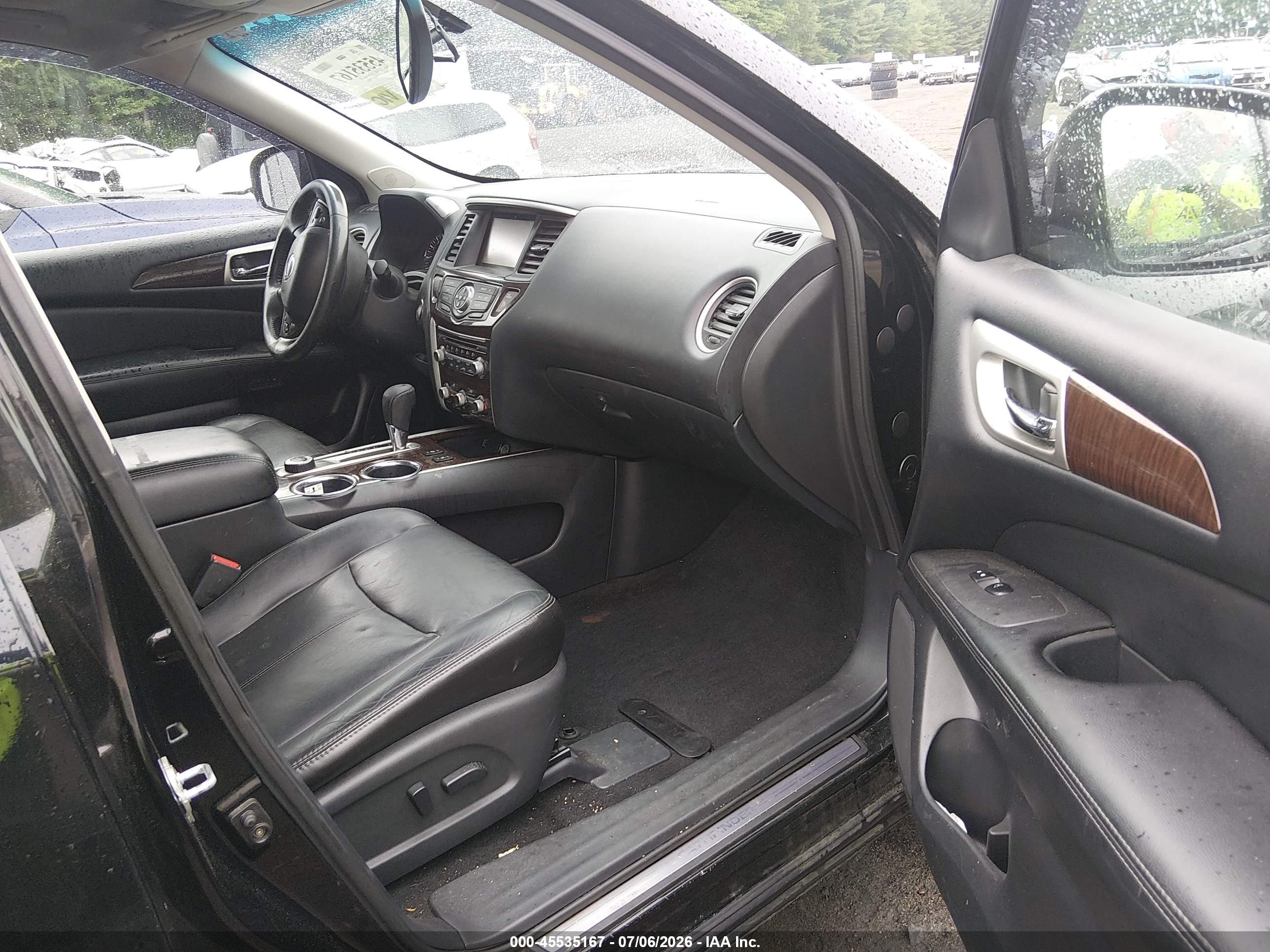 2013 Nissan Pathfinder Sl Black vin: 5N1AR2MM4DC645091