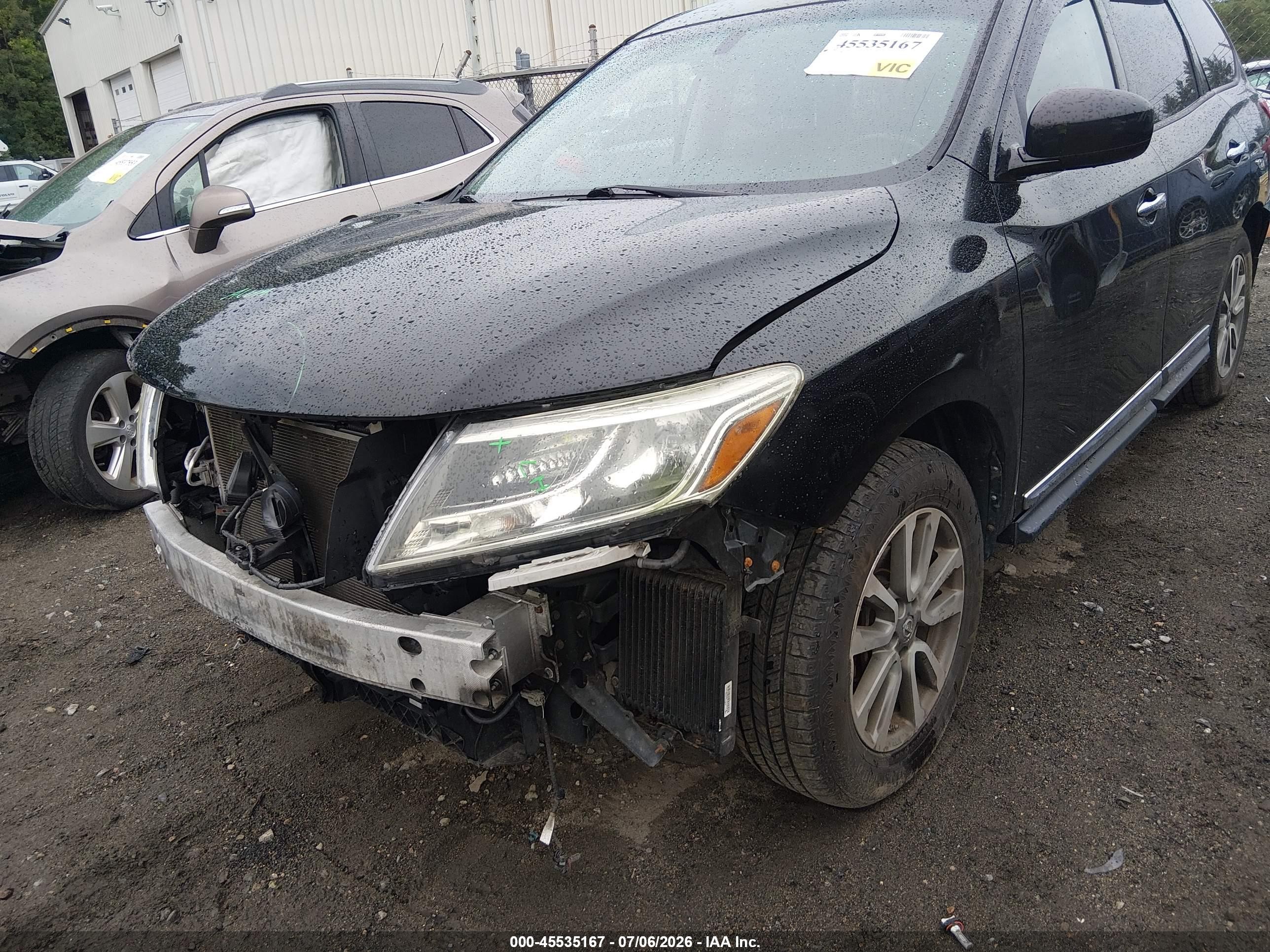 2013 Nissan Pathfinder Sl Black vin: 5N1AR2MM4DC645091