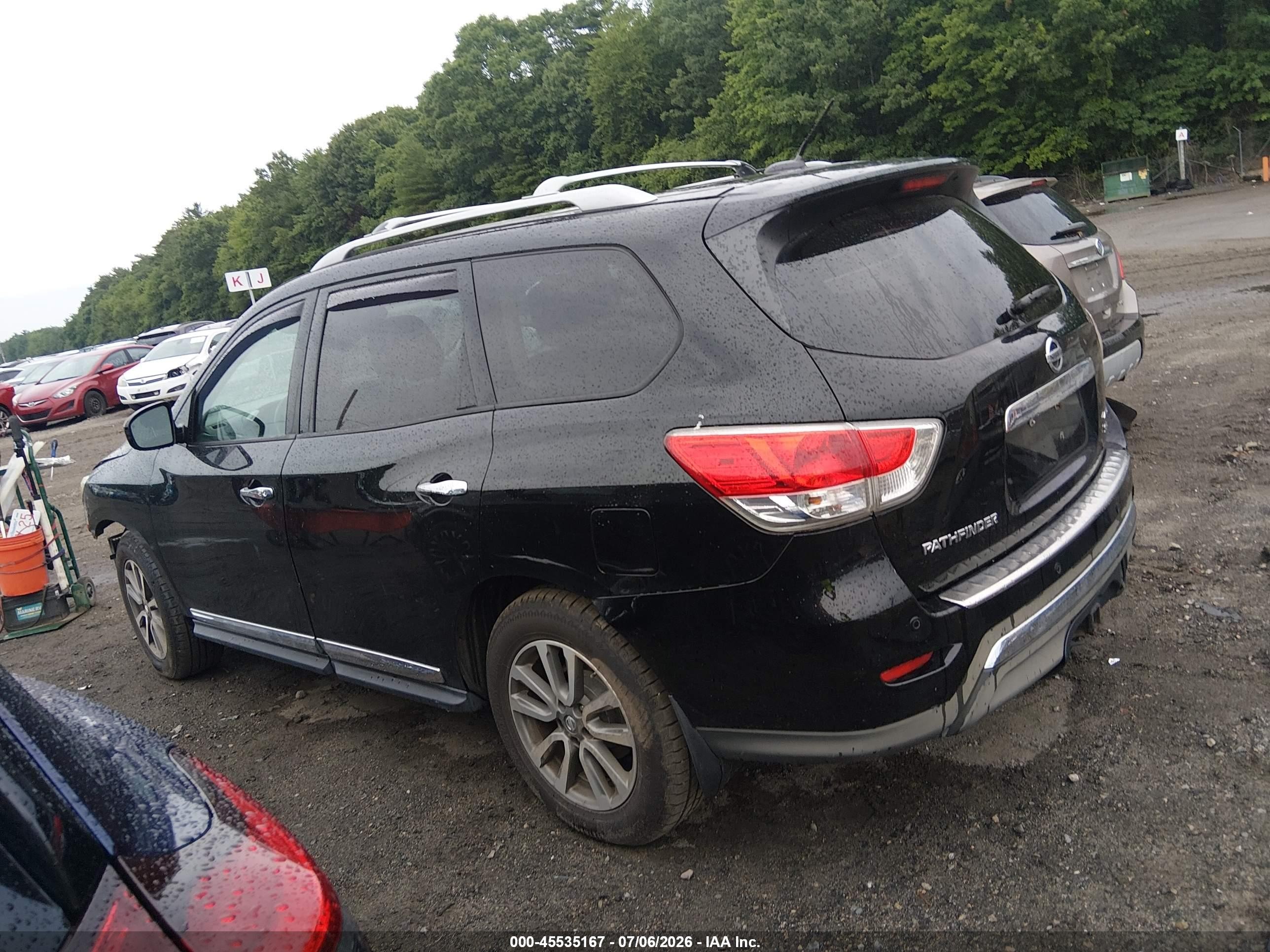2013 Nissan Pathfinder Sl Black vin: 5N1AR2MM4DC645091