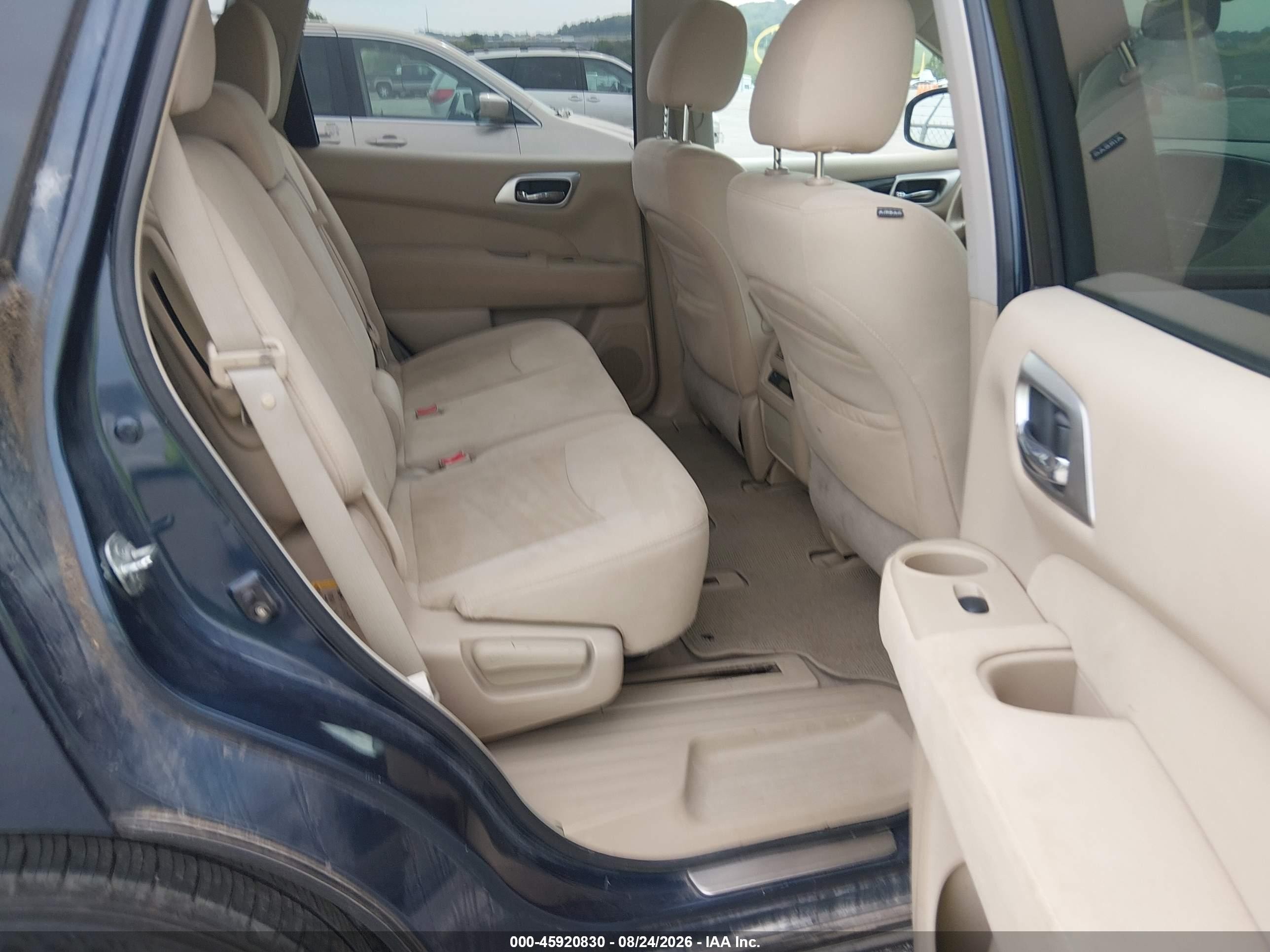 2013 Nissan Pathfinder Sv Blue vin: 5N1AR2MM4DC658925