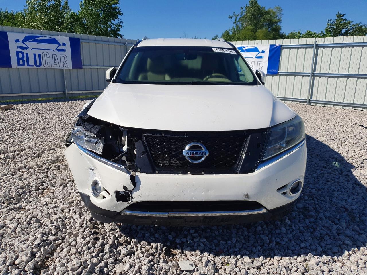 2013 Nissan Pathfinder S White vin: 5N1AR2MM4DC661484