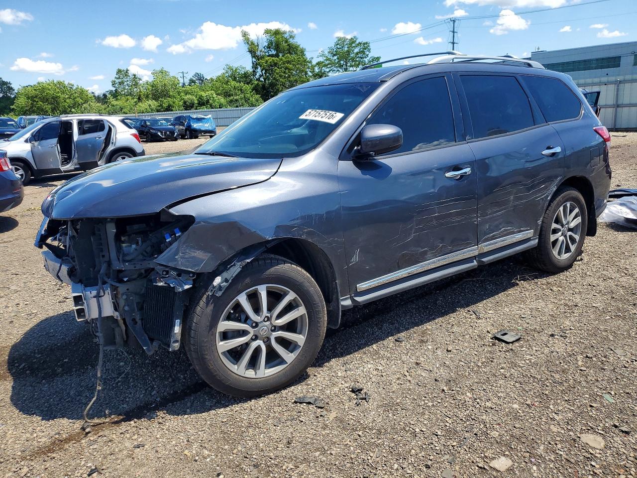2013 Nissan Pathfinder S/sv/sl/platinum Серый vin: 5N1AR2MM4DC662084