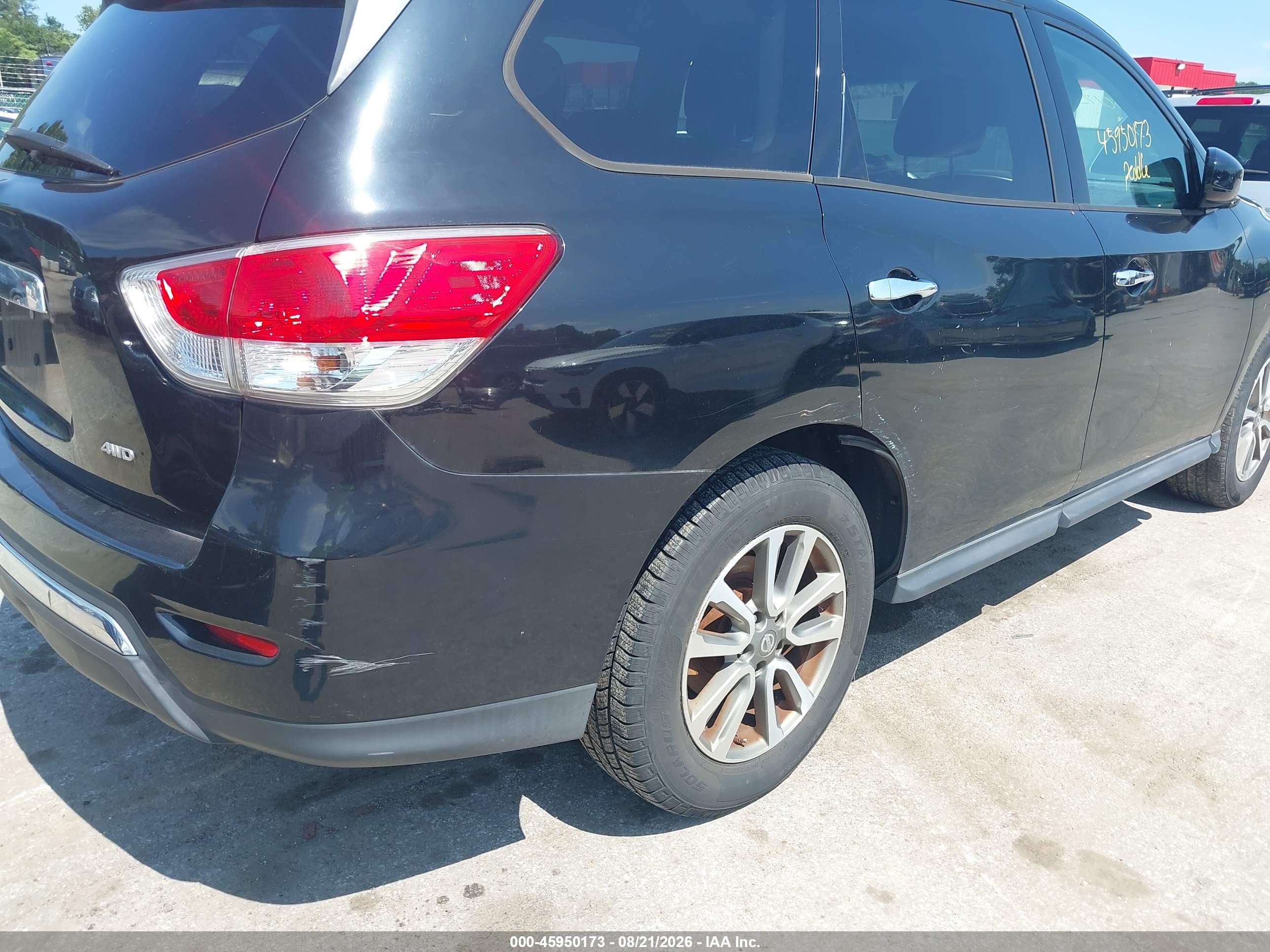 2013 Nissan Pathfinder S Black vin: 5N1AR2MM4DC670010