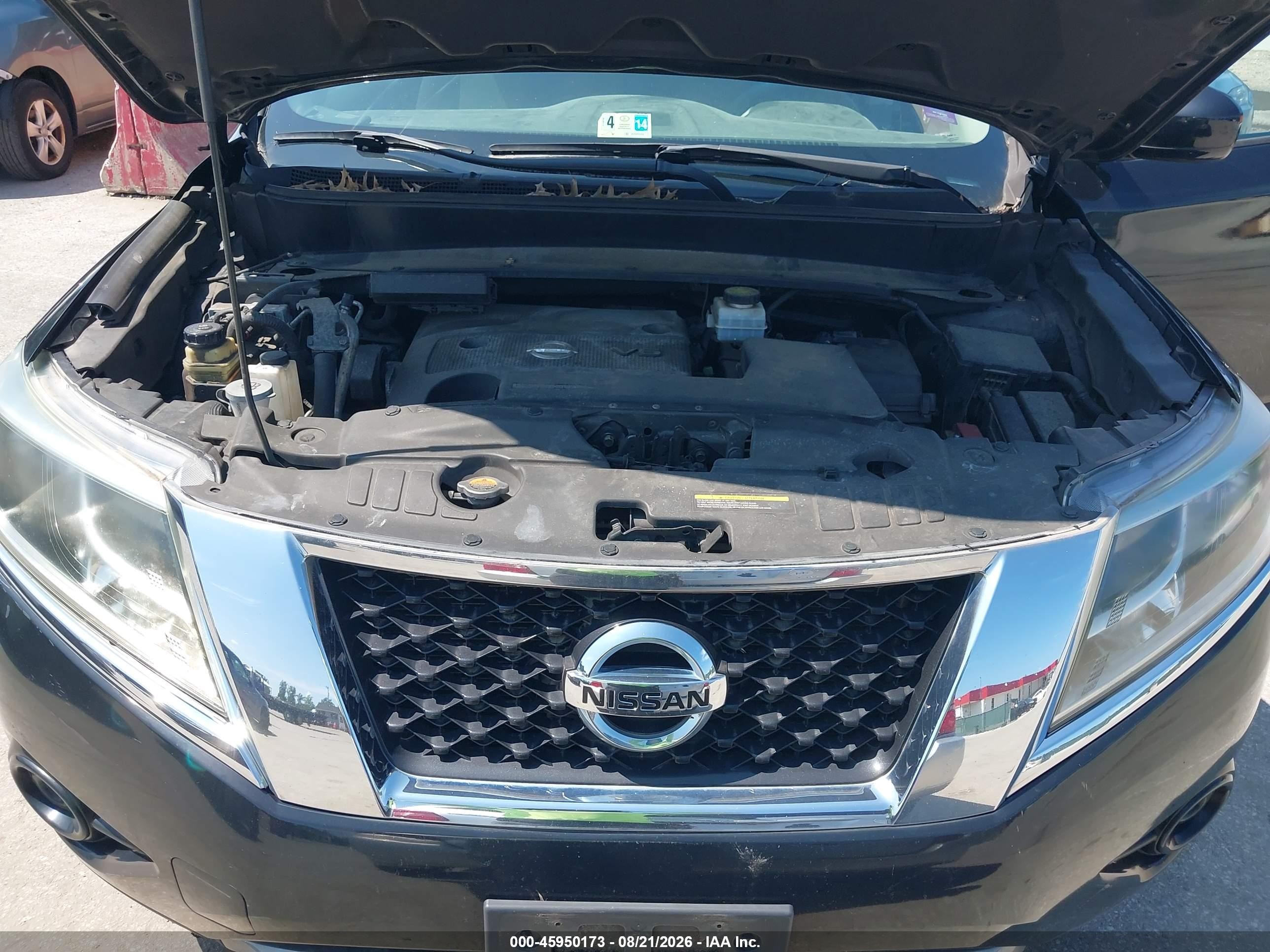 2013 Nissan Pathfinder S Black vin: 5N1AR2MM4DC670010